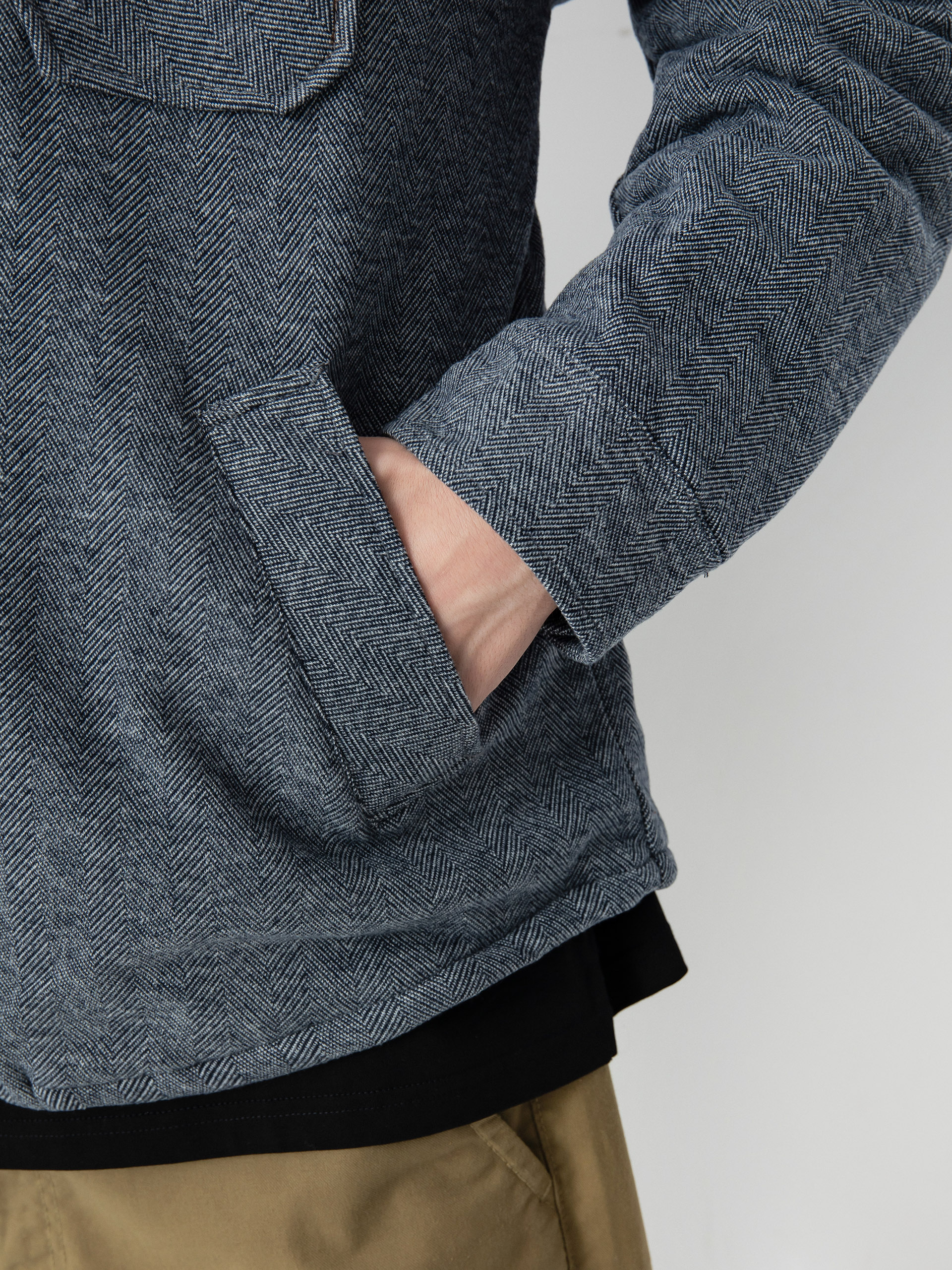 Geacă Brixton Durham Lined (black herringbone)