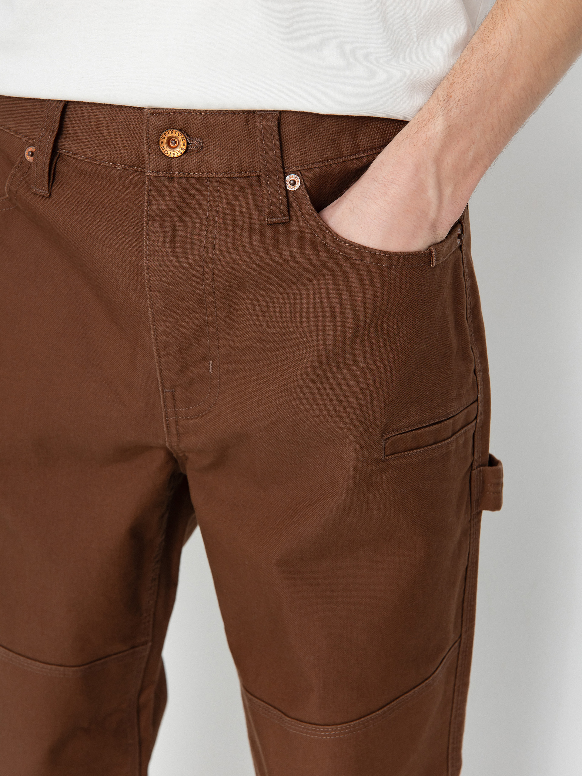 Pantaloni Brixton Builders Carpenter (pinecone brown)