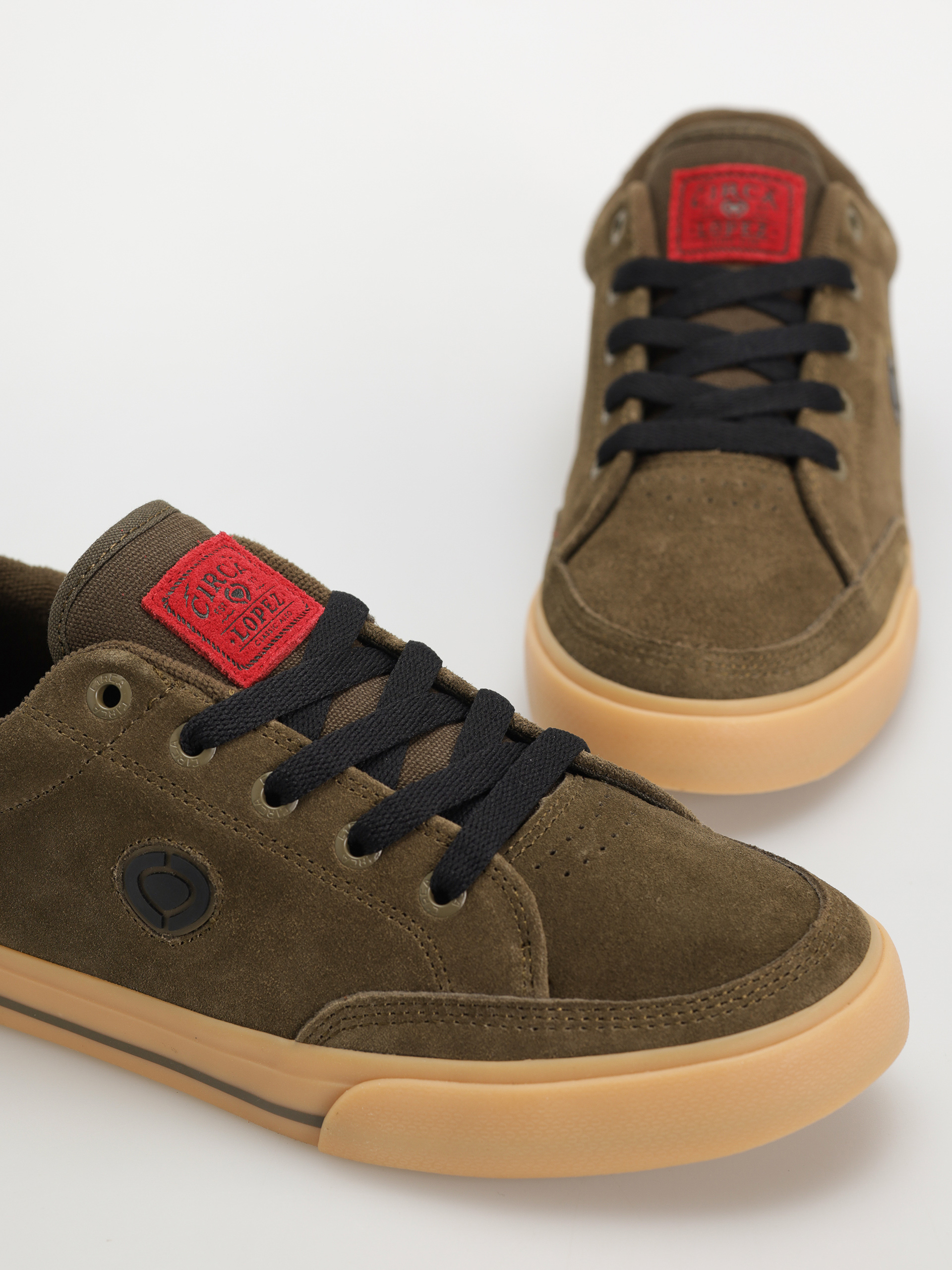 Pantofi Circa Al 50 Slim (chocolate/red/gum)