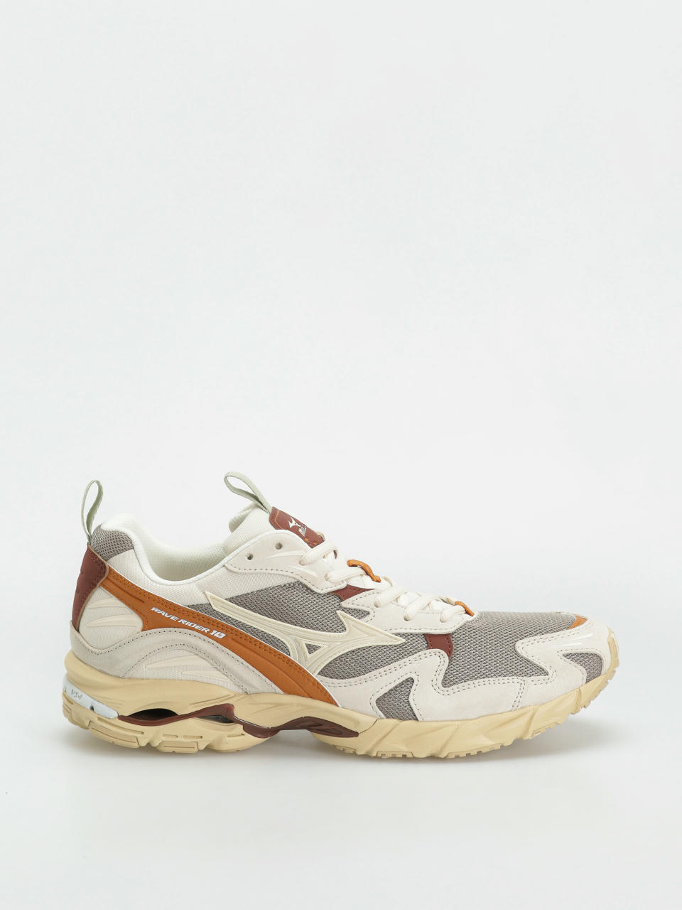 Pantofi Mizuno Wave Rider 10 Premium (vintage khaki/summer sand/pumpkin spice)