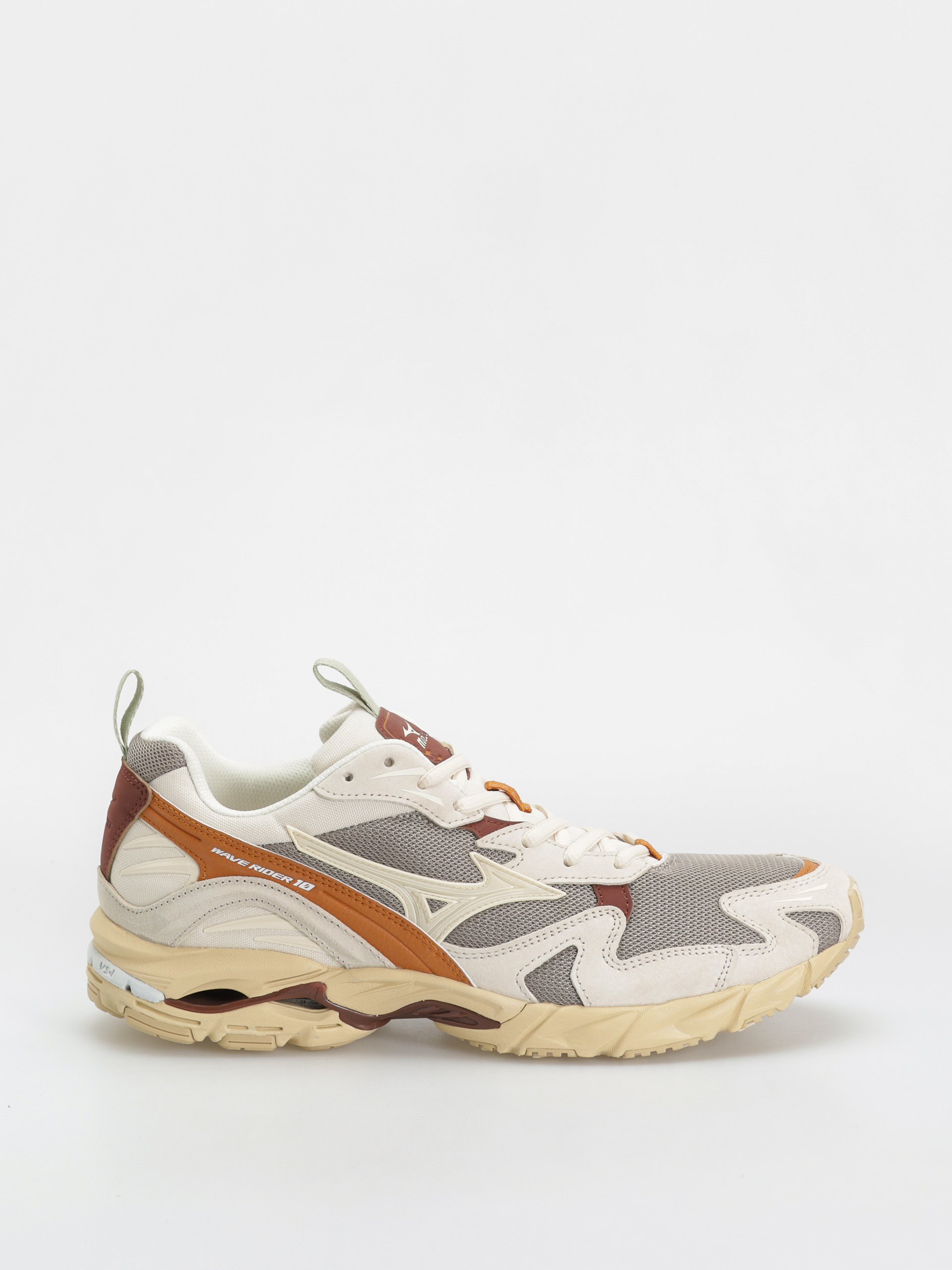 Pantofi Mizuno Wave Rider 10 Premium (vintage khaki/summer sand/pumpkin spice)