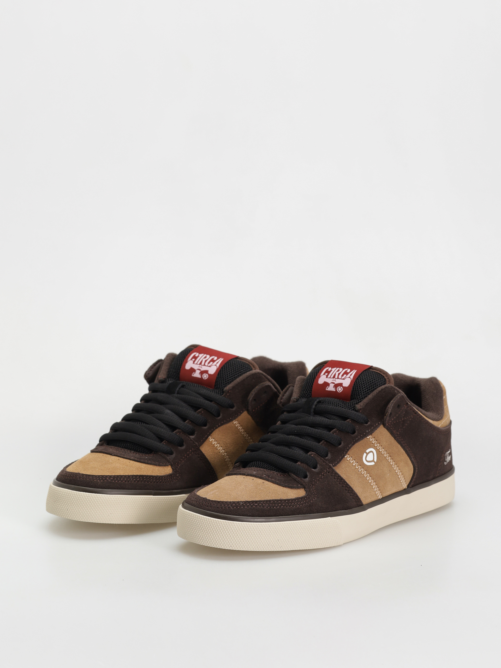 Pantofi Circa Tre (tannin/black/red)