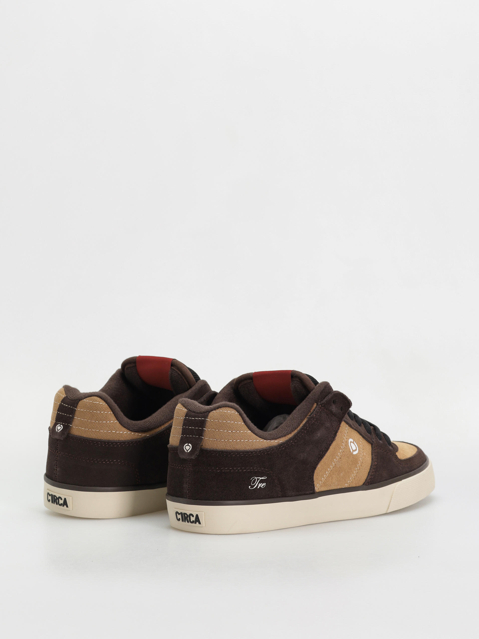 Pantofi Circa Tre (tannin/black/red)