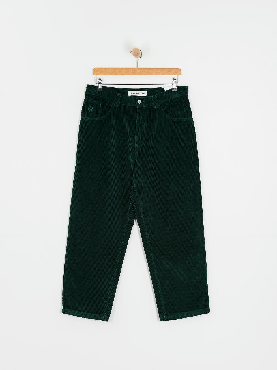 Pantaloni Polar Skate 93! Cord (dark emerald)