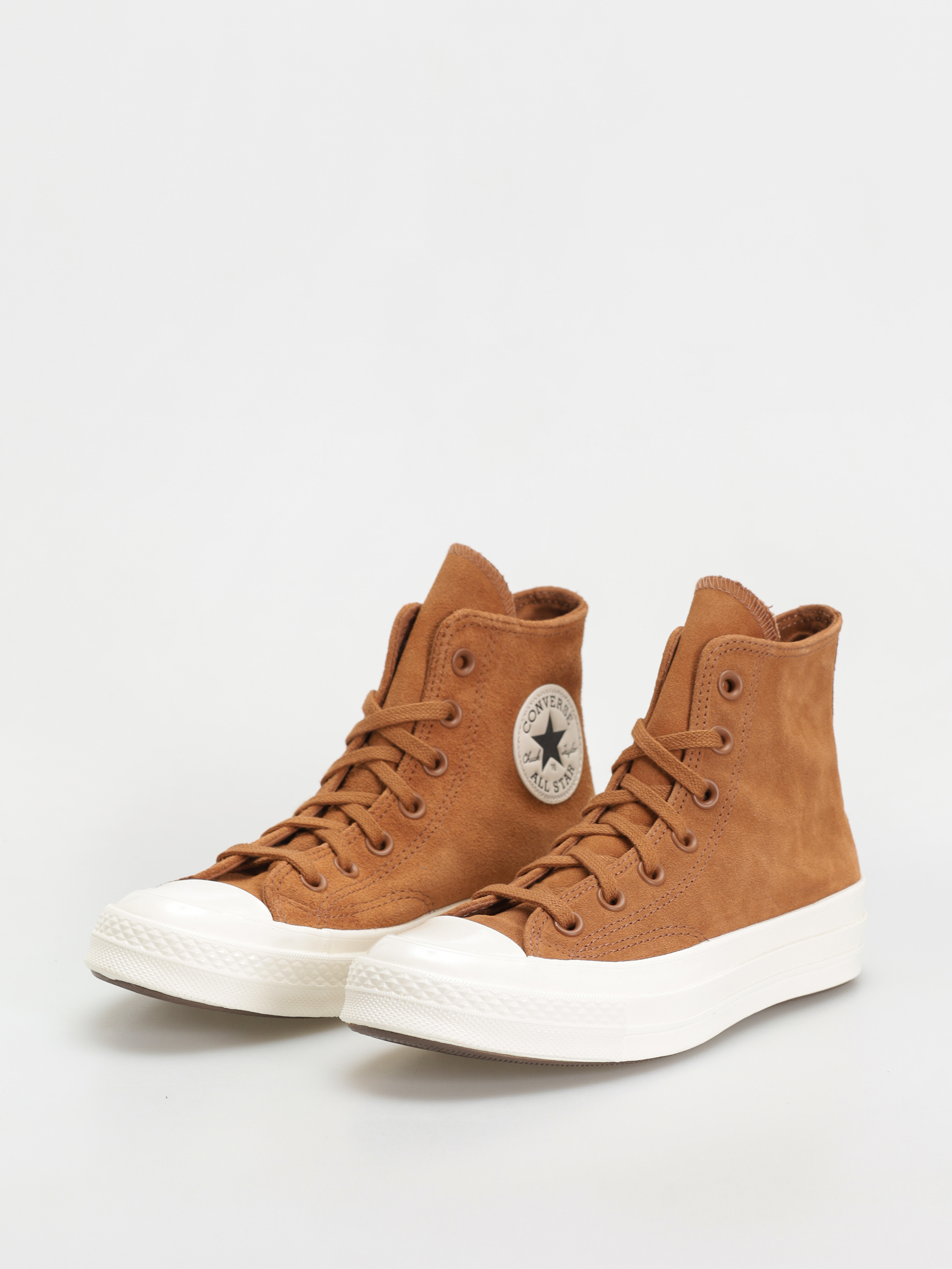Teniși Converse Chuck 70 Hi Colorful Suede (warm tan/egret/black)