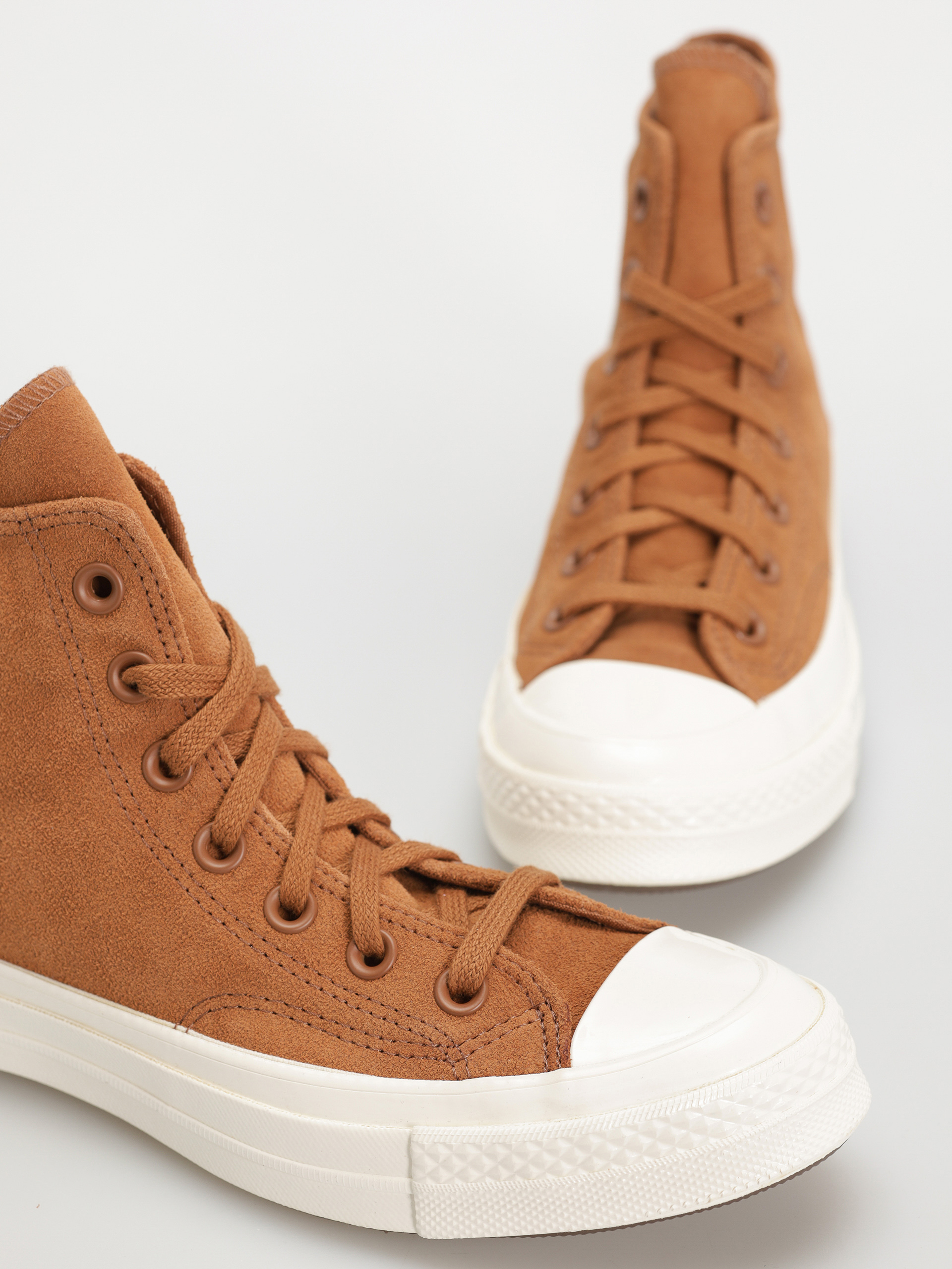 Teniși Converse Chuck 70 Hi Colorful Suede (warm tan/egret/black)