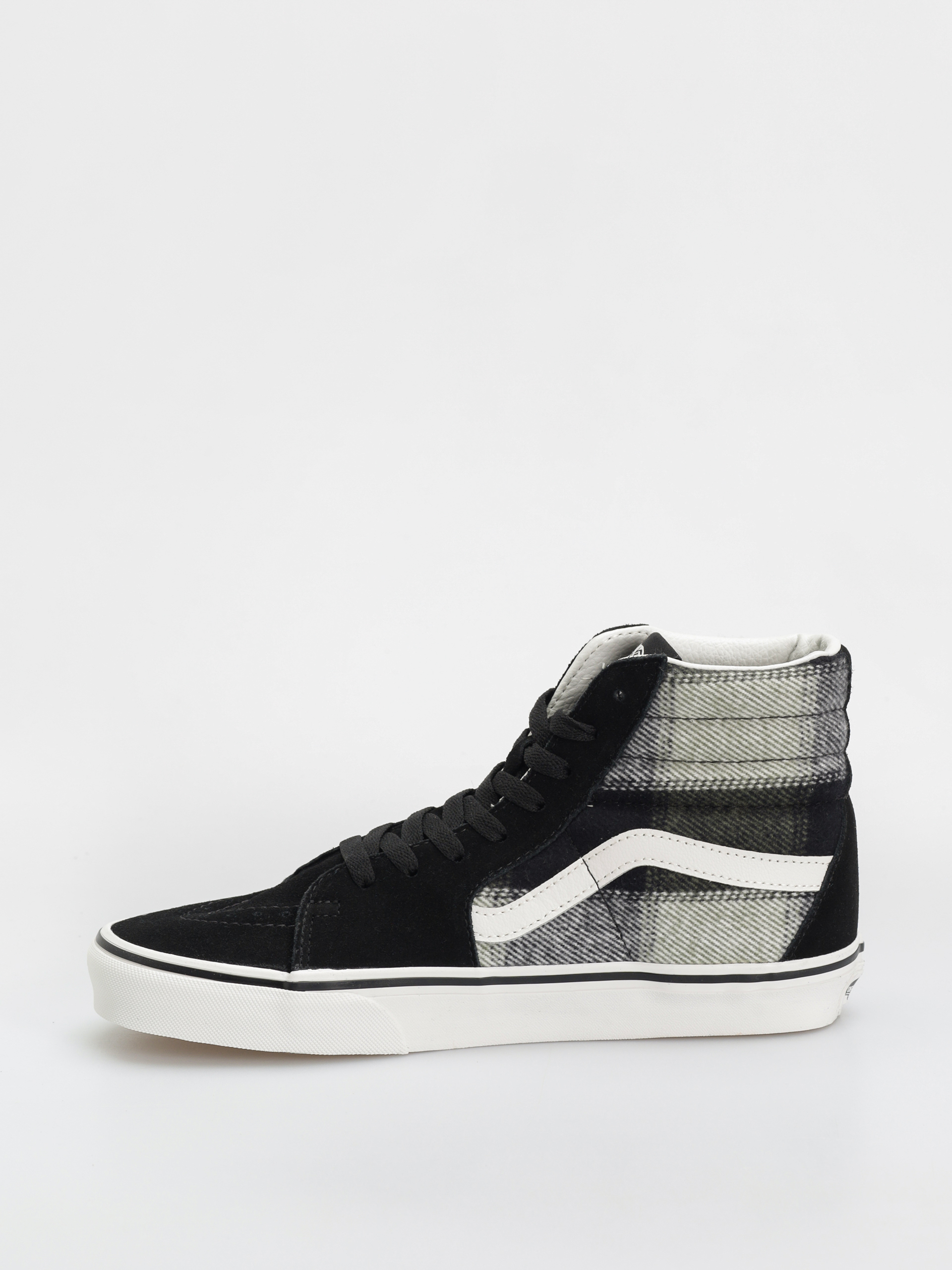Pantofi Vans Sk8 Hi (brushed plaid olive/black)