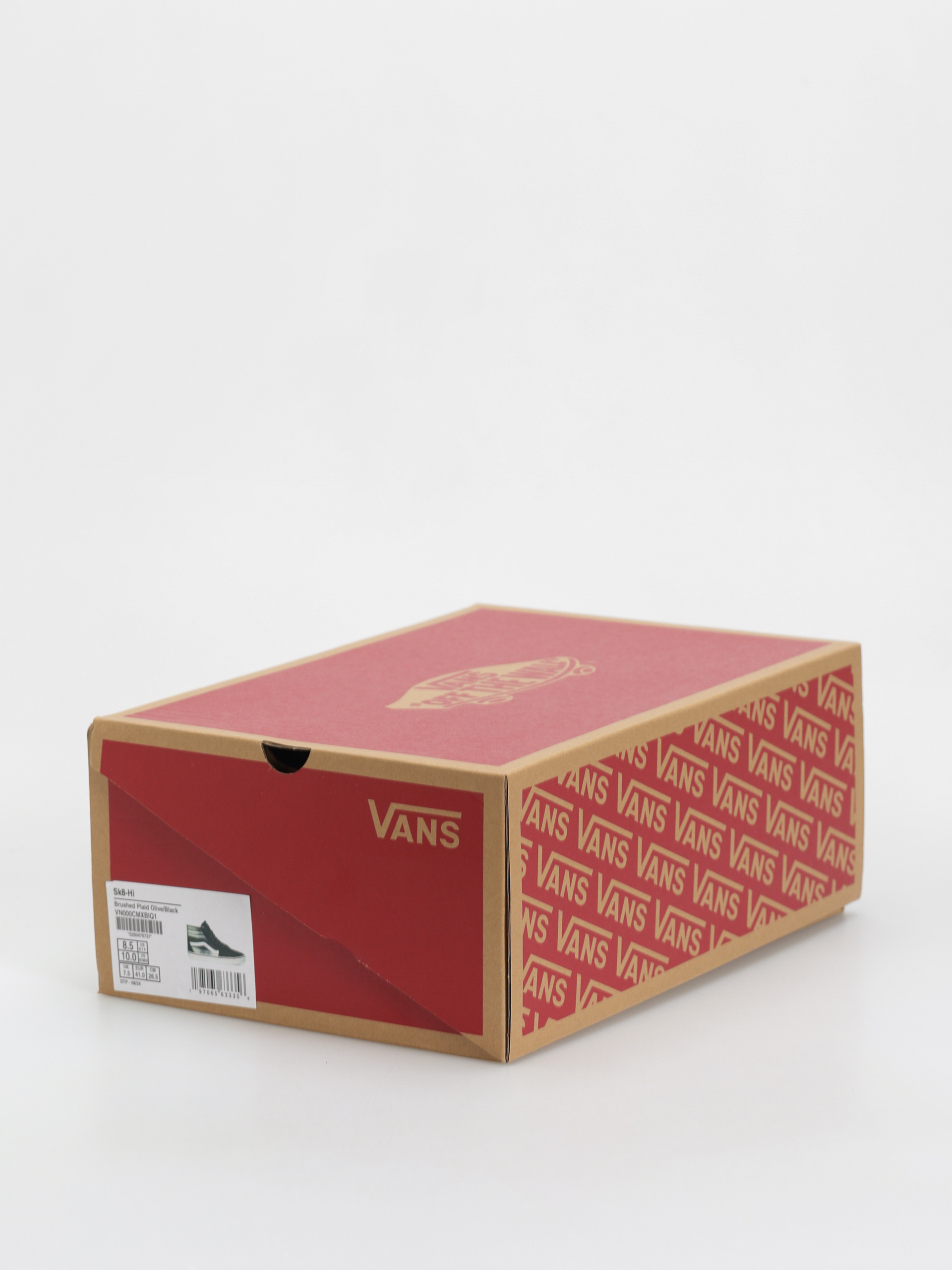 Pantofi Vans Sk8 Hi (brushed plaid olive/black)