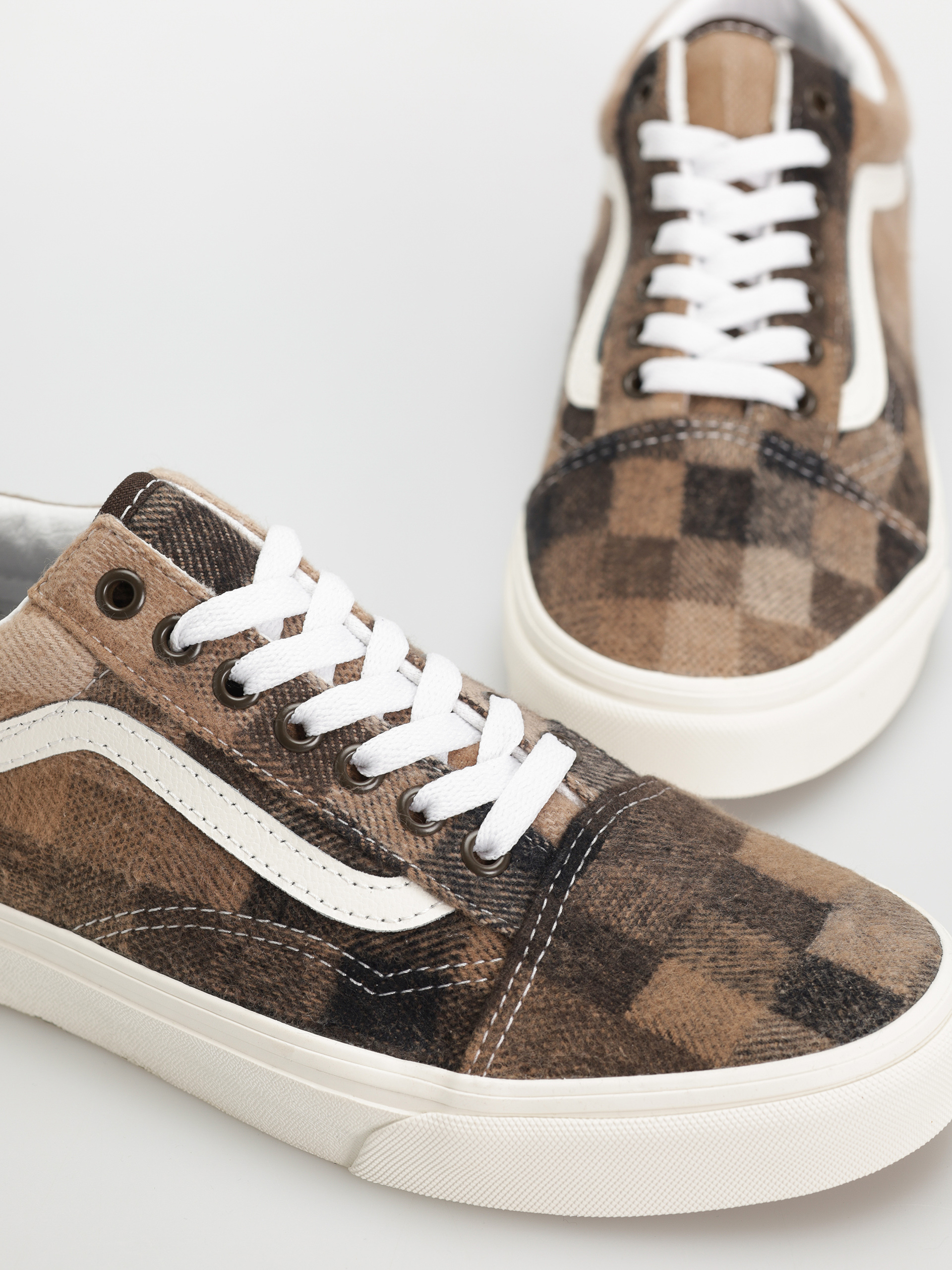 Pantofi Vans Old Skool (sweater check brown)