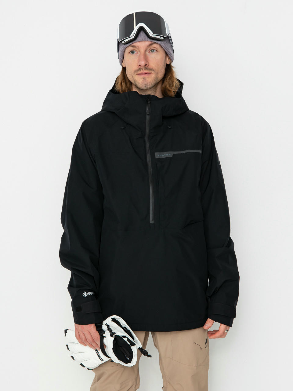 Pentru bărbați Geacă de snowboard Burton Pillowline Gore Tex Anorak (true black)