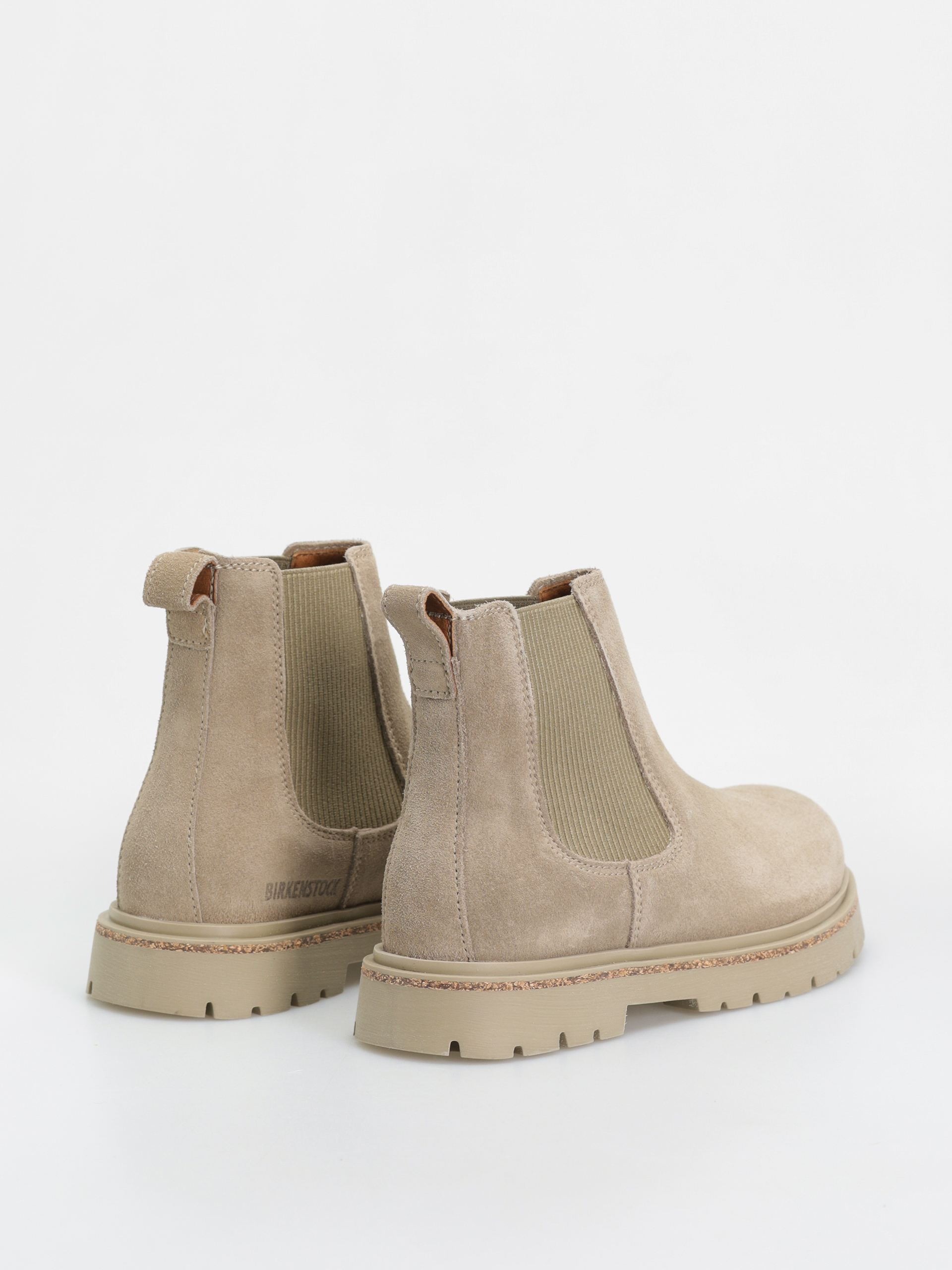 Pantofi Birkenstock Highwood Slip On Women Suede Leather Narrow Wmn (taupe)