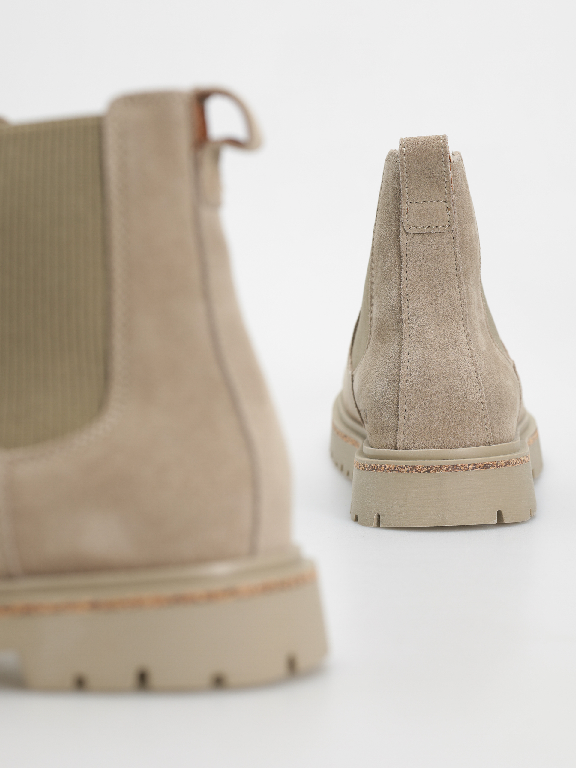 Pantofi Birkenstock Highwood Slip On Women Suede Leather Narrow Wmn (taupe)