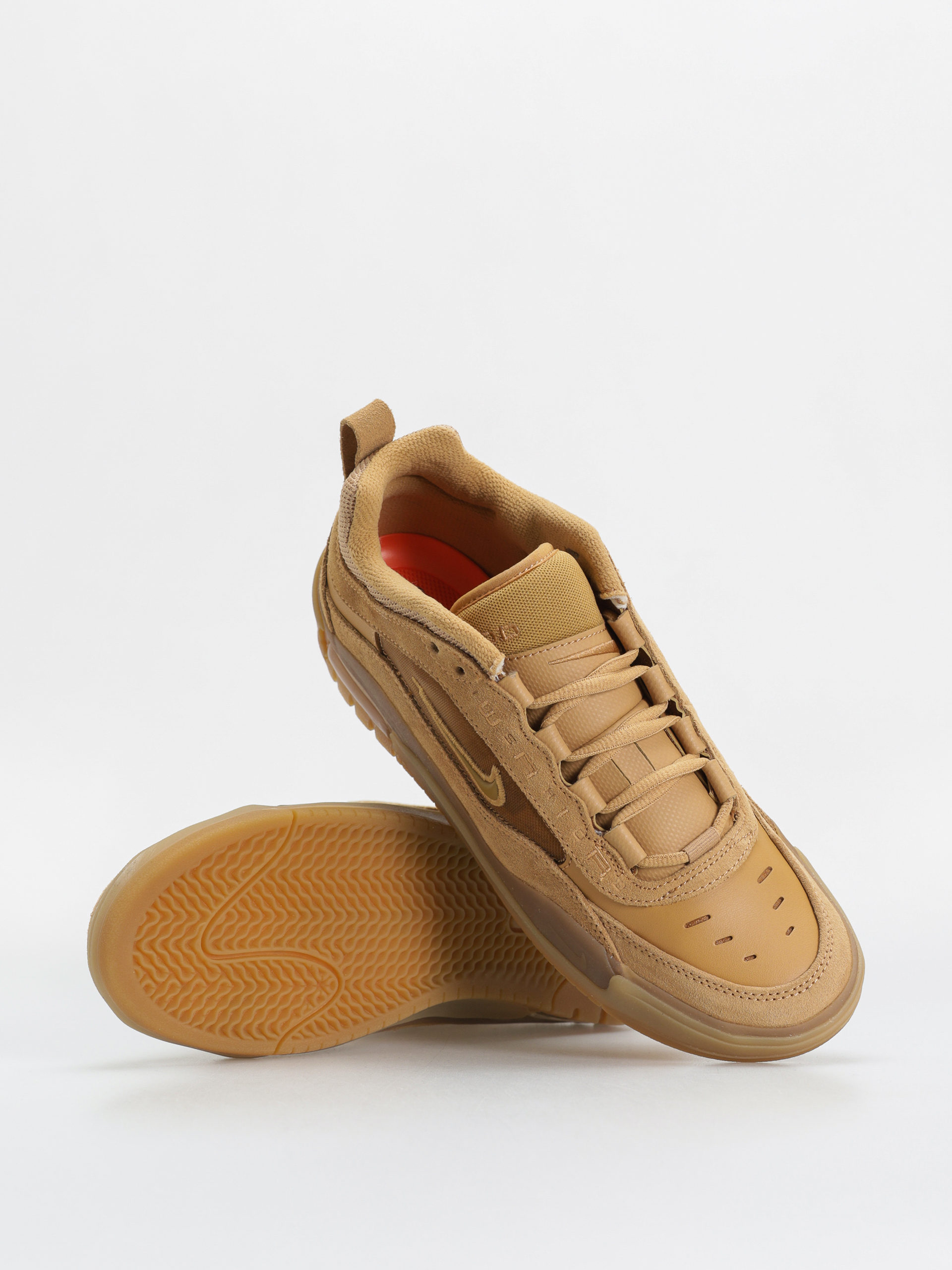 Pantofi Nike SB Air Max Ishod - maro (flax/wheat flax safety orange)