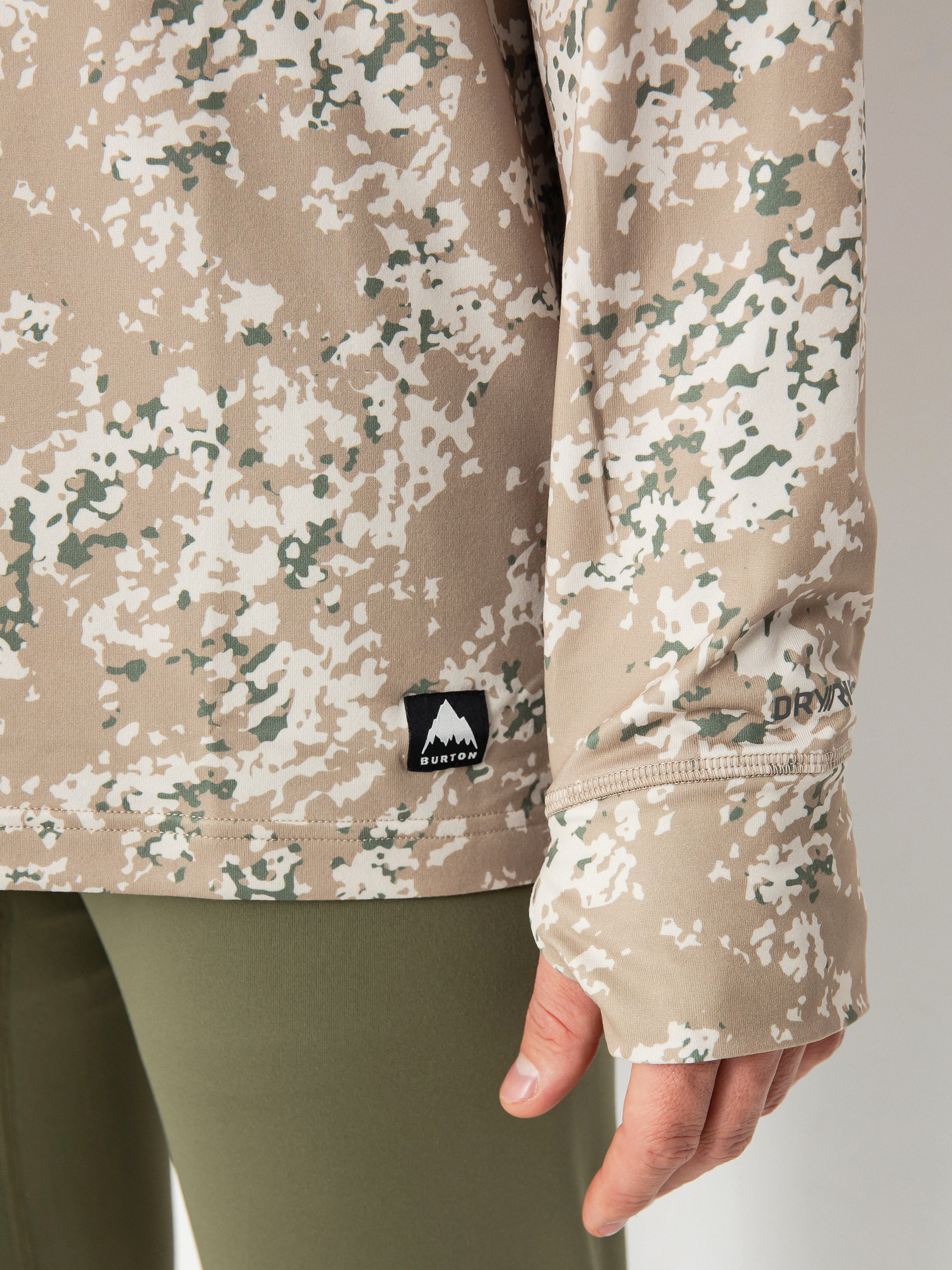 Longsleeve Burton Midweight Crew (snowfall camo)