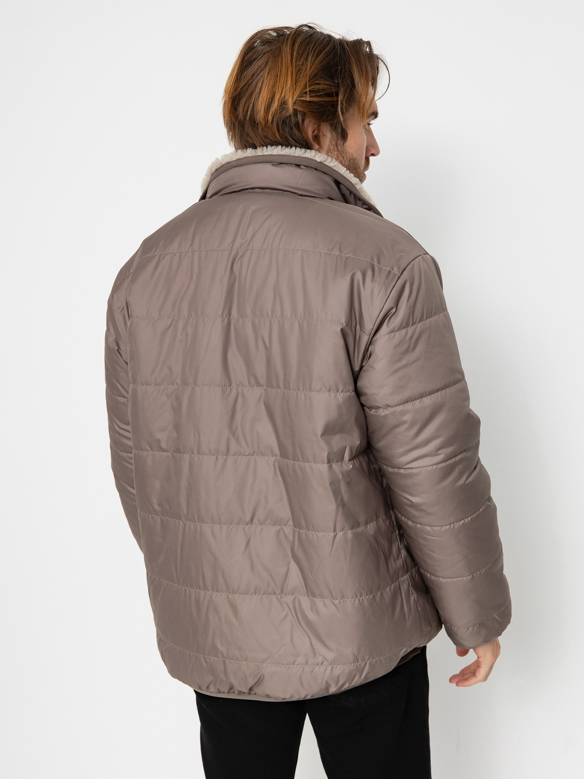 Geacă Converse Reversible Sherpa (classic taupe / truffle)