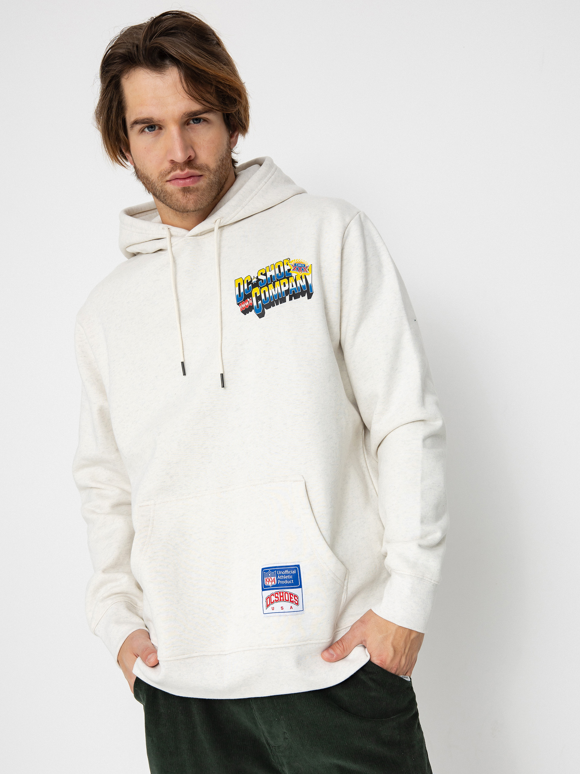 Hanorac cu glugă DC 94 Take Over HD (snow heather)