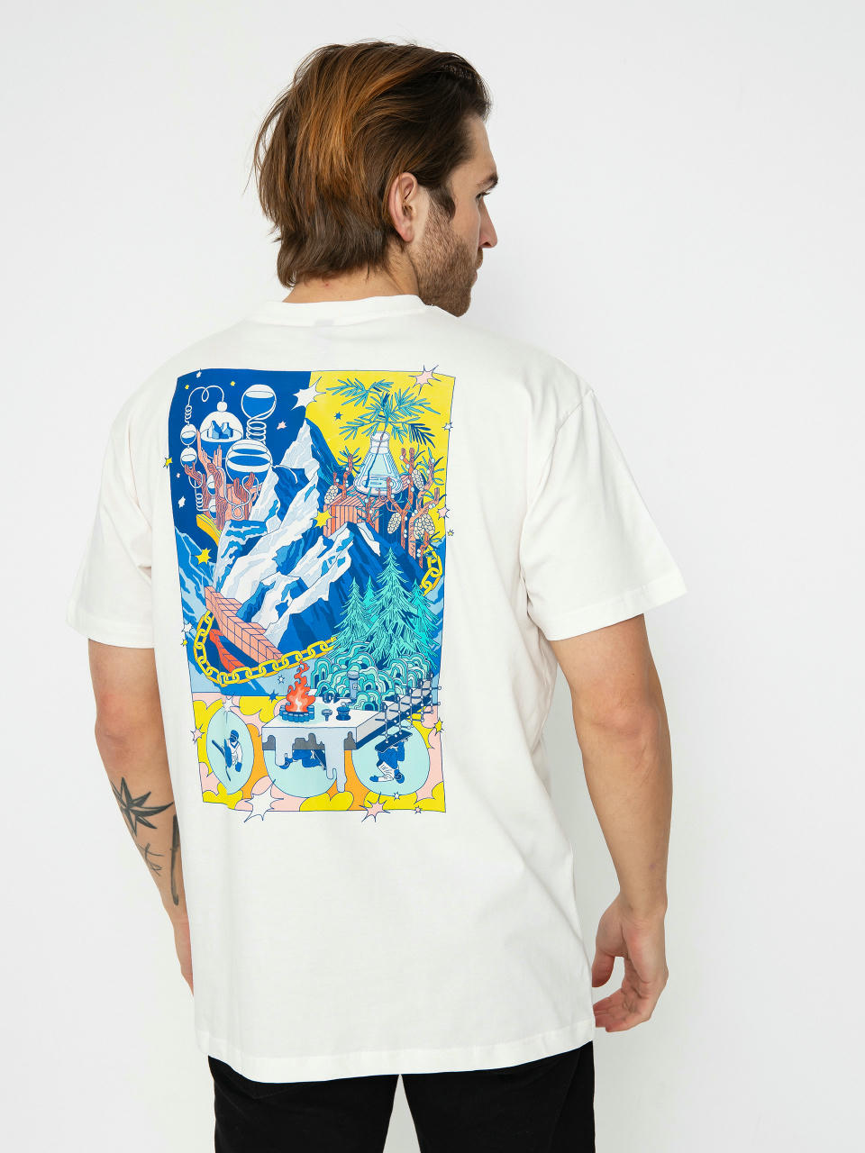 Tricou Picture The Blue Print (natural white)