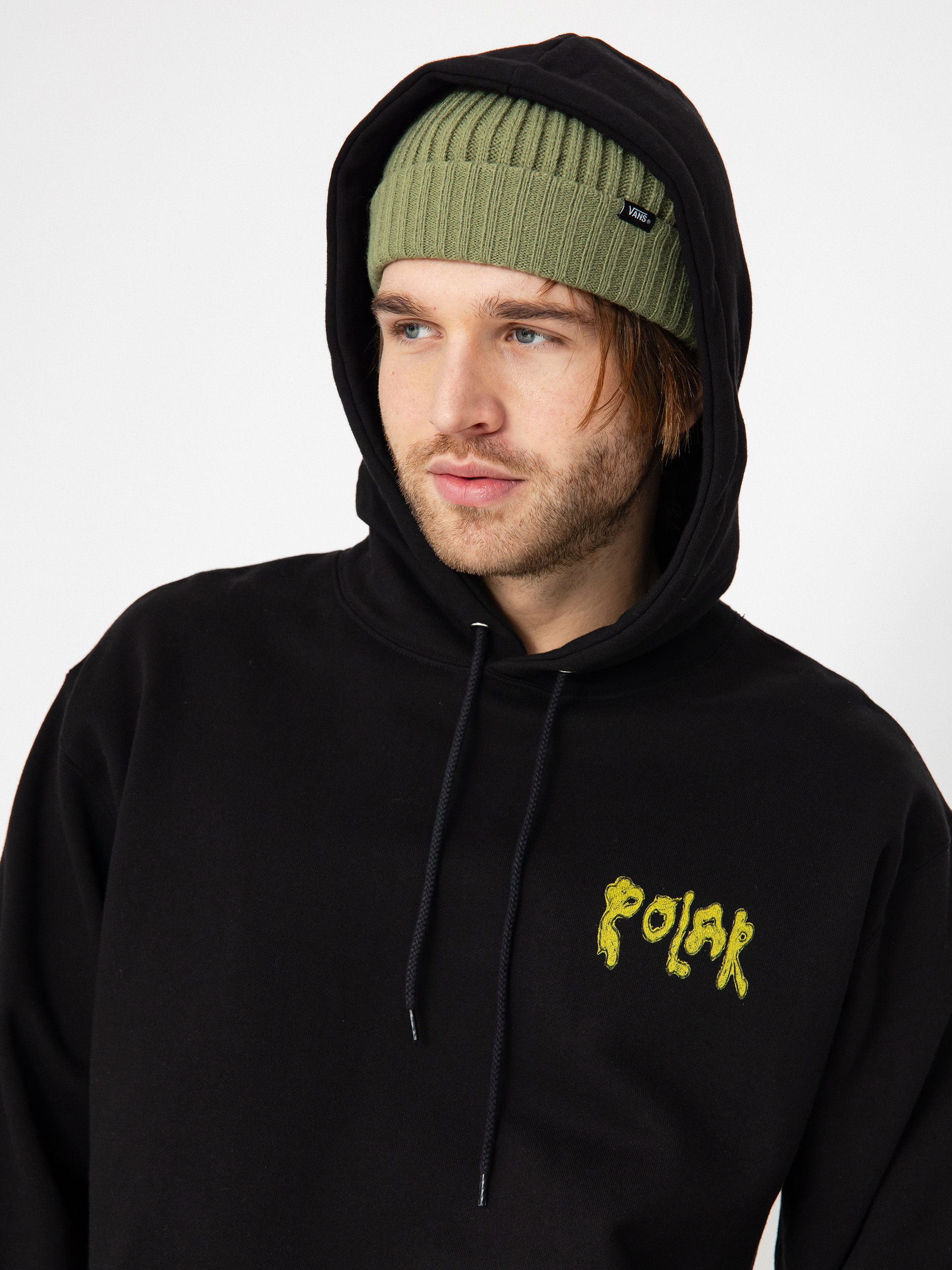 Hanorac cu glugă Polar Skate Dave Bear HD (black)