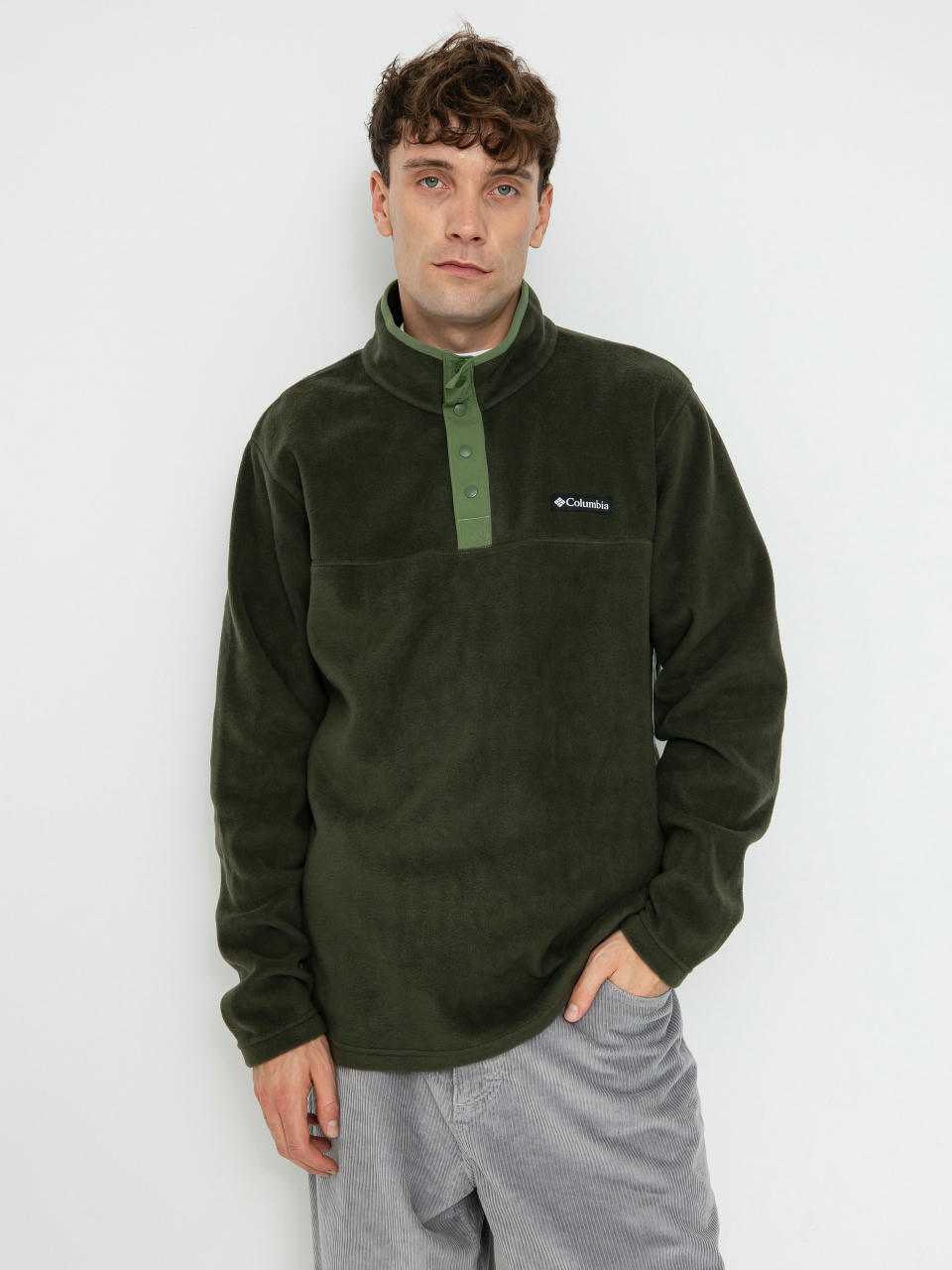 Pentru bărbați Hanorac din fleece Columbia Steens Mountain Half Snap II (greenscape can)