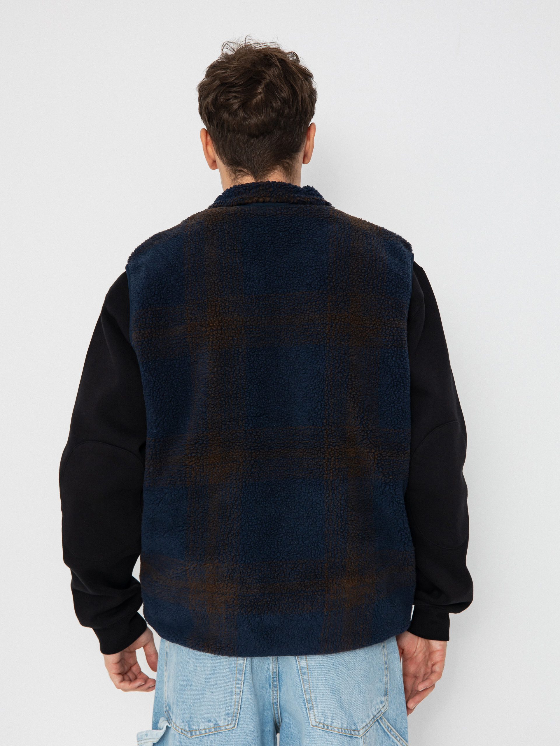 Vestă Element Lake Vest Sherpa (eclipse navy/java plaid)