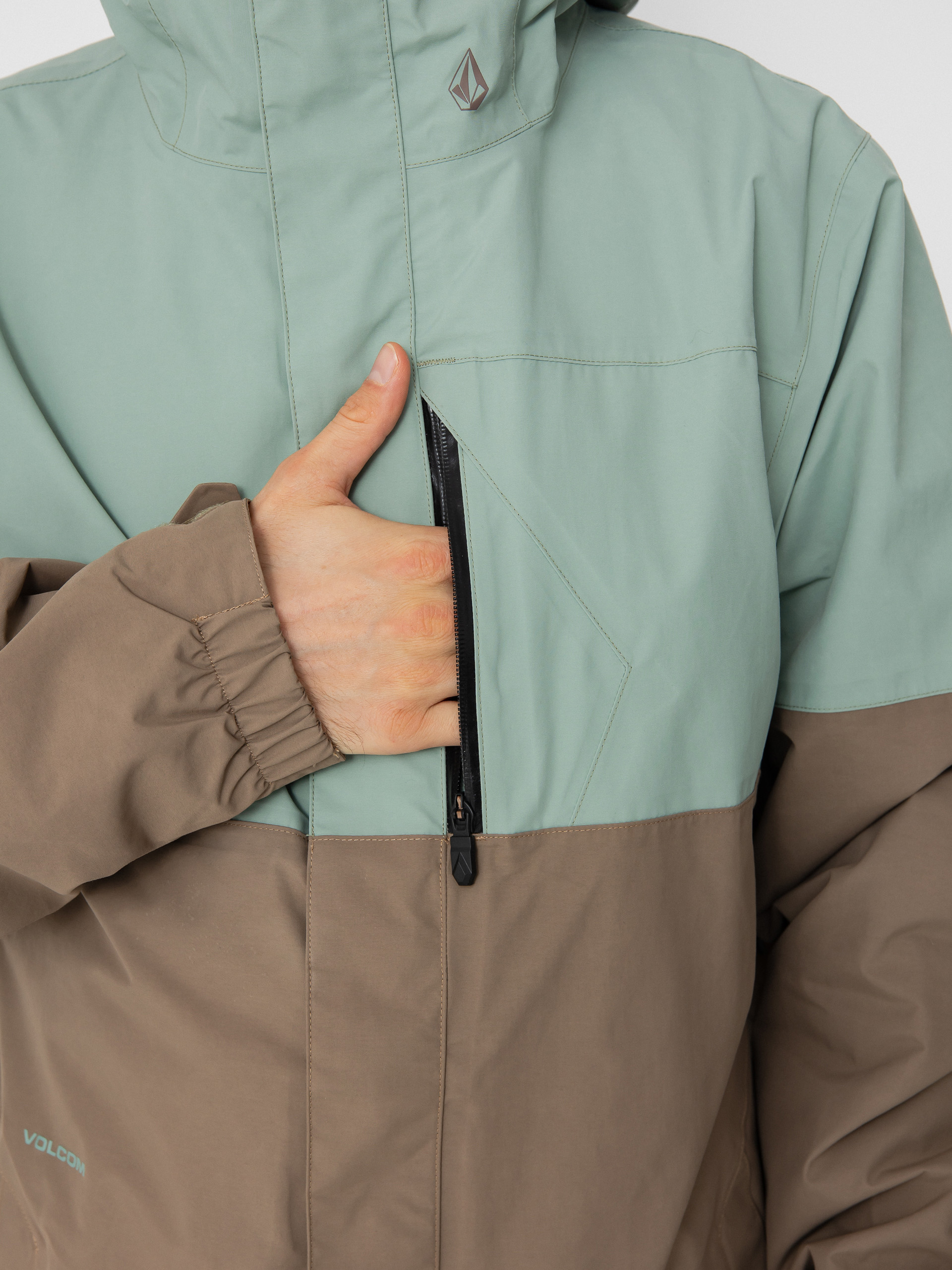 Pentru bărbați Geacă de snowboard Volcom L Ins Gore Tex (agave)