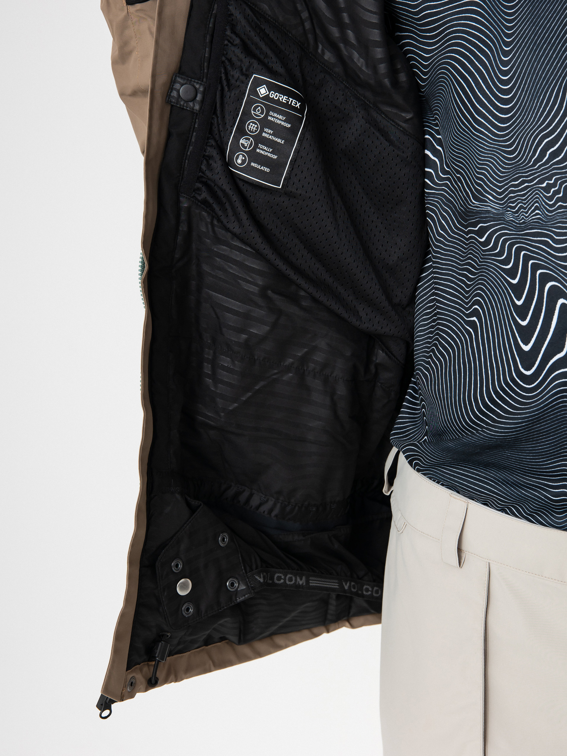 Pentru bărbați Geacă de snowboard Volcom L Ins Gore Tex (agave)