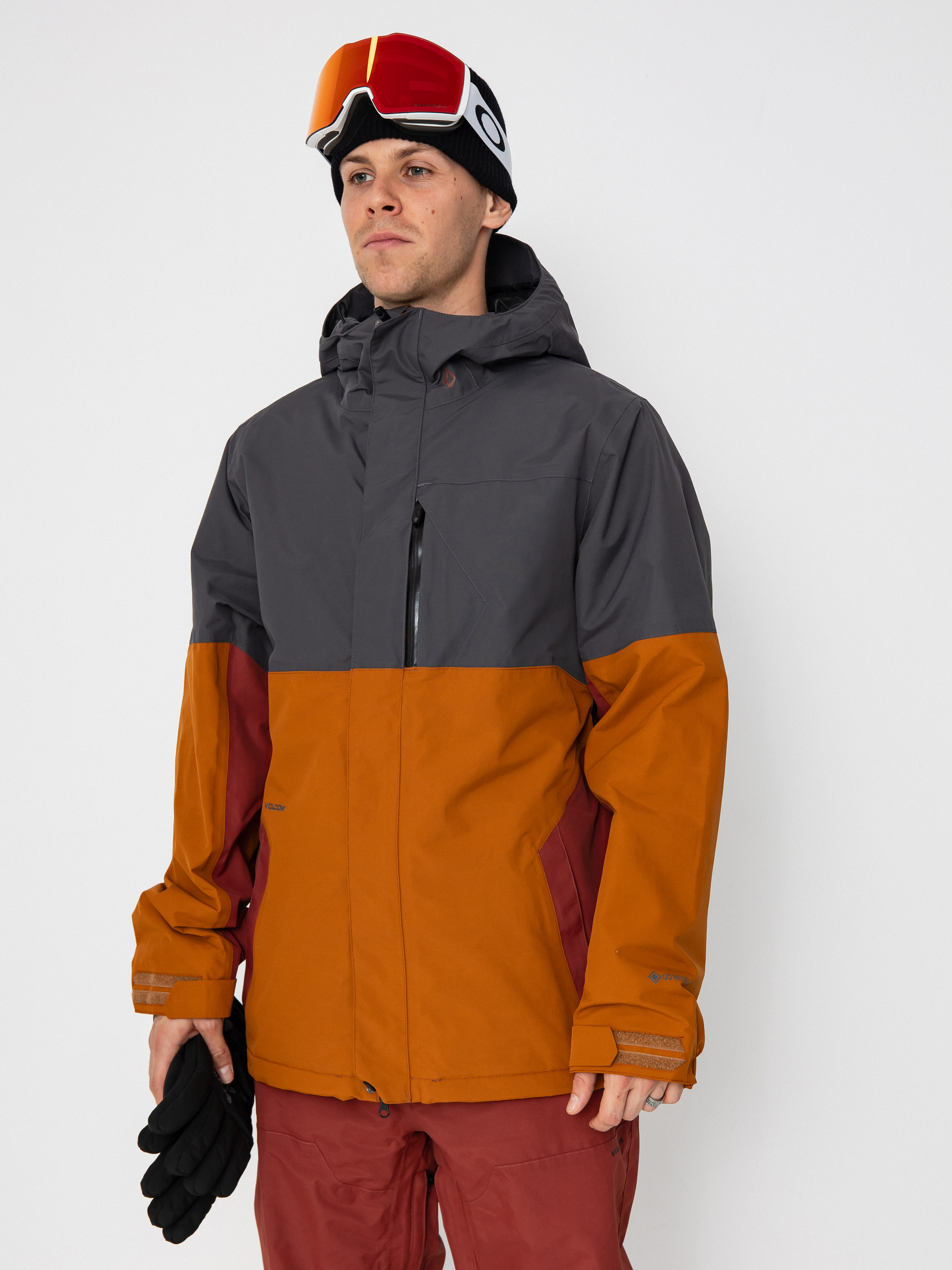 Pentru bărbați Geacă de snowboard Volcom L Ins Gore Tex (caramel)