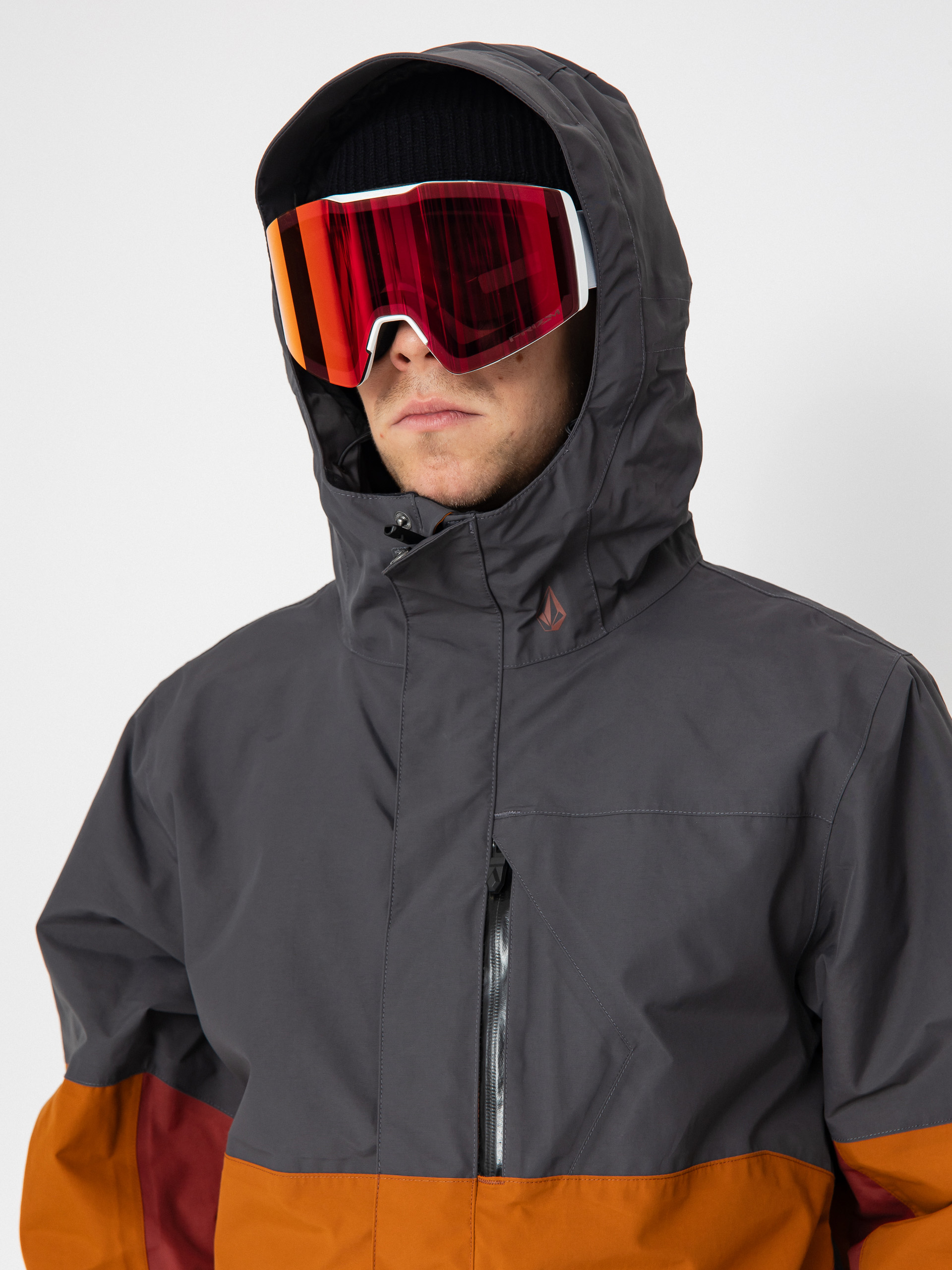 Pentru bărbați Geacă de snowboard Volcom L Ins Gore Tex (caramel)