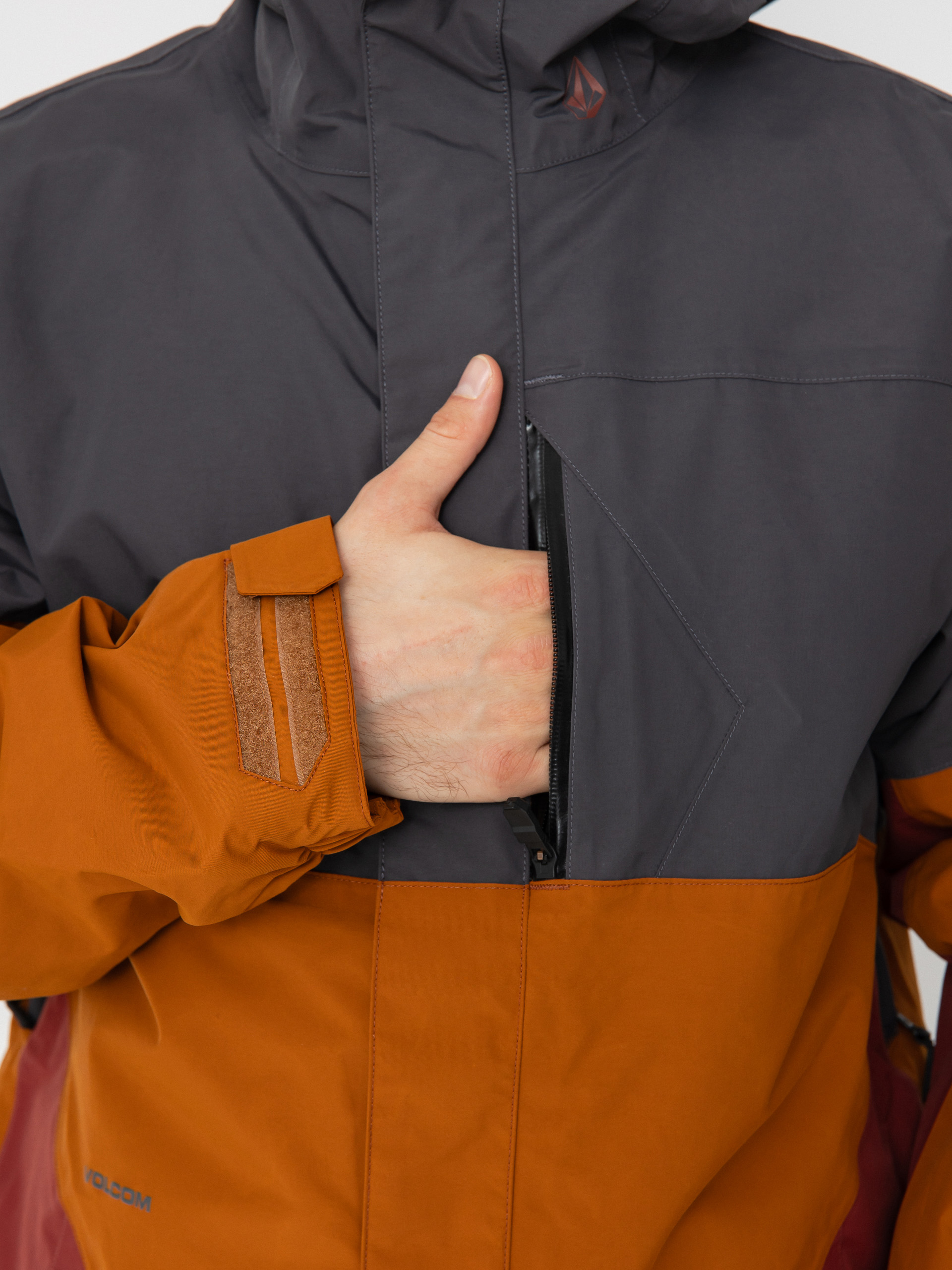 Pentru bărbați Geacă de snowboard Volcom L Ins Gore Tex (caramel)