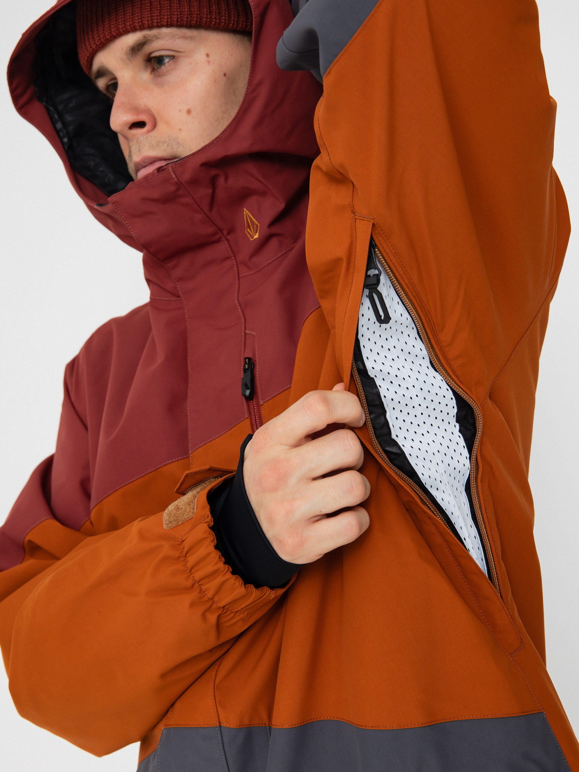 Pentru bărbați Geacă de snowboard Volcom Primry Ins (caramel)