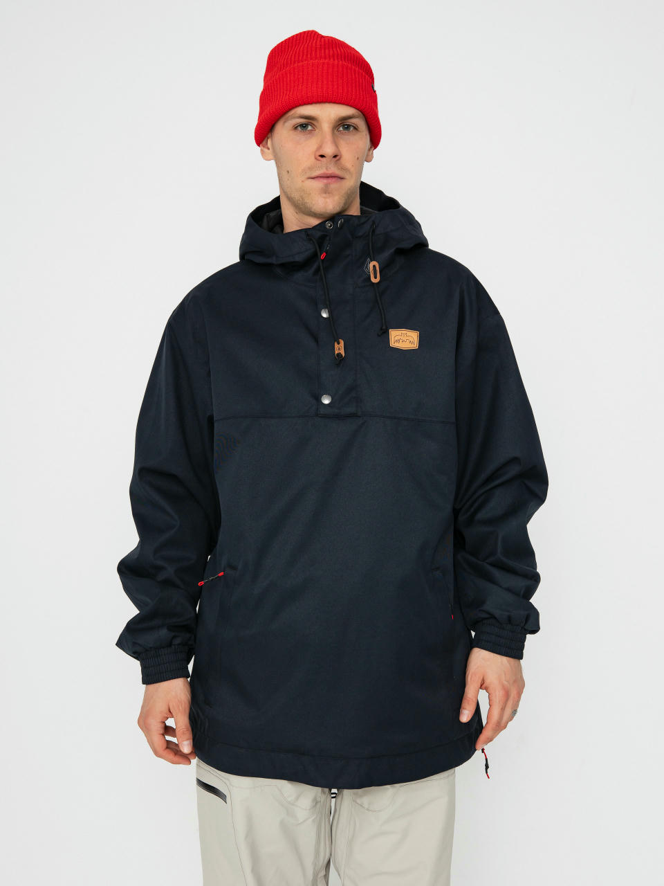 Pentru bărbați Geacă de snowboard Volcom Longo 20K Pullover (black)