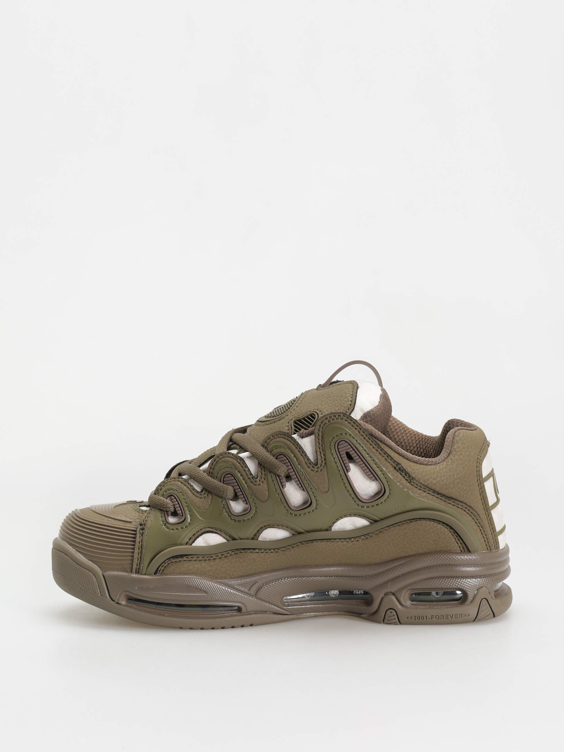 Pantofi Osiris D3 2001 - verde (olive/white)