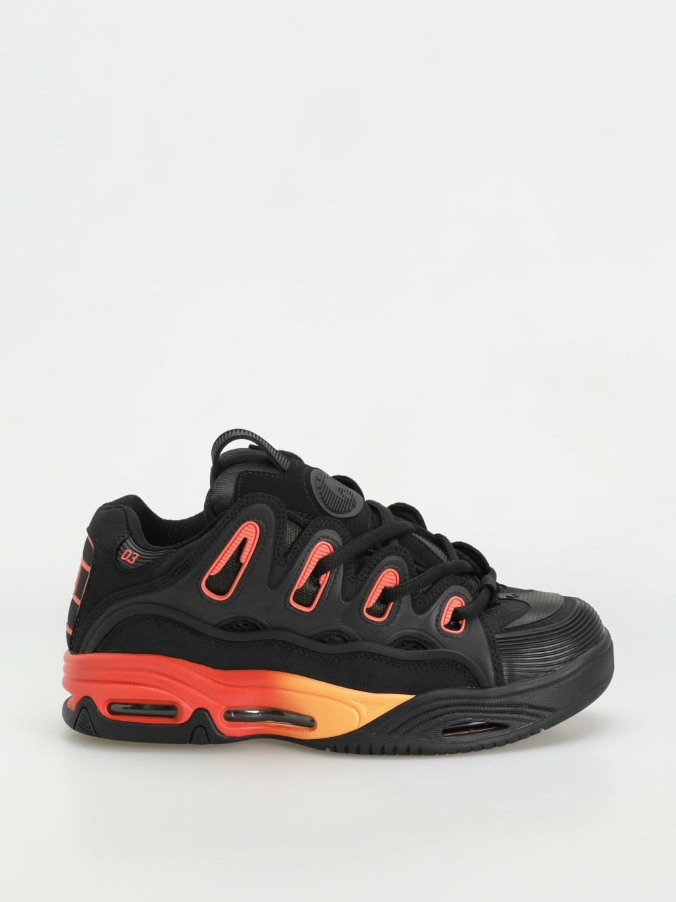 Pantofi Osiris D3 2001 (black/orange/black)