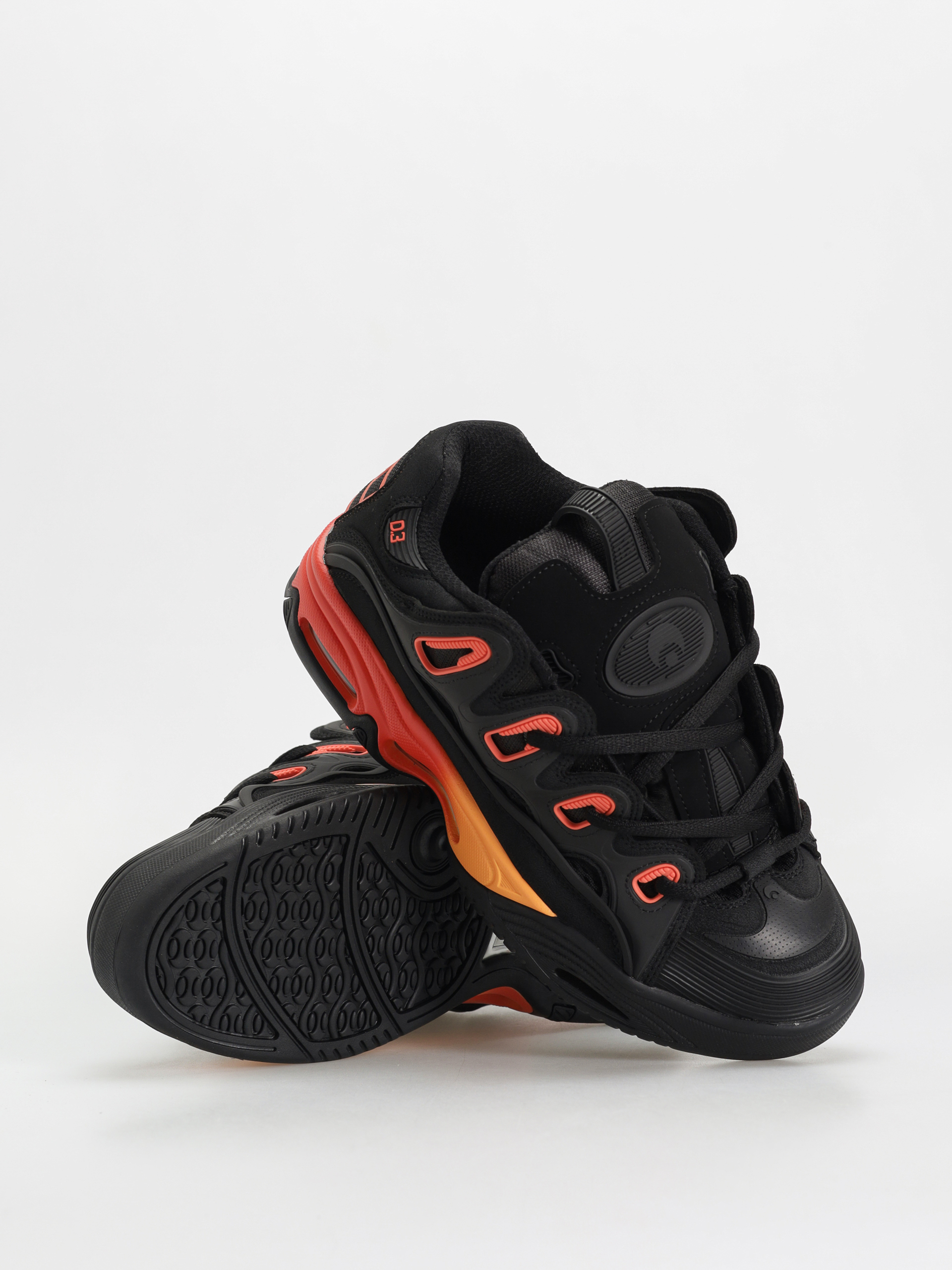 Pantofi Osiris D3 2001 (black/orange/black)