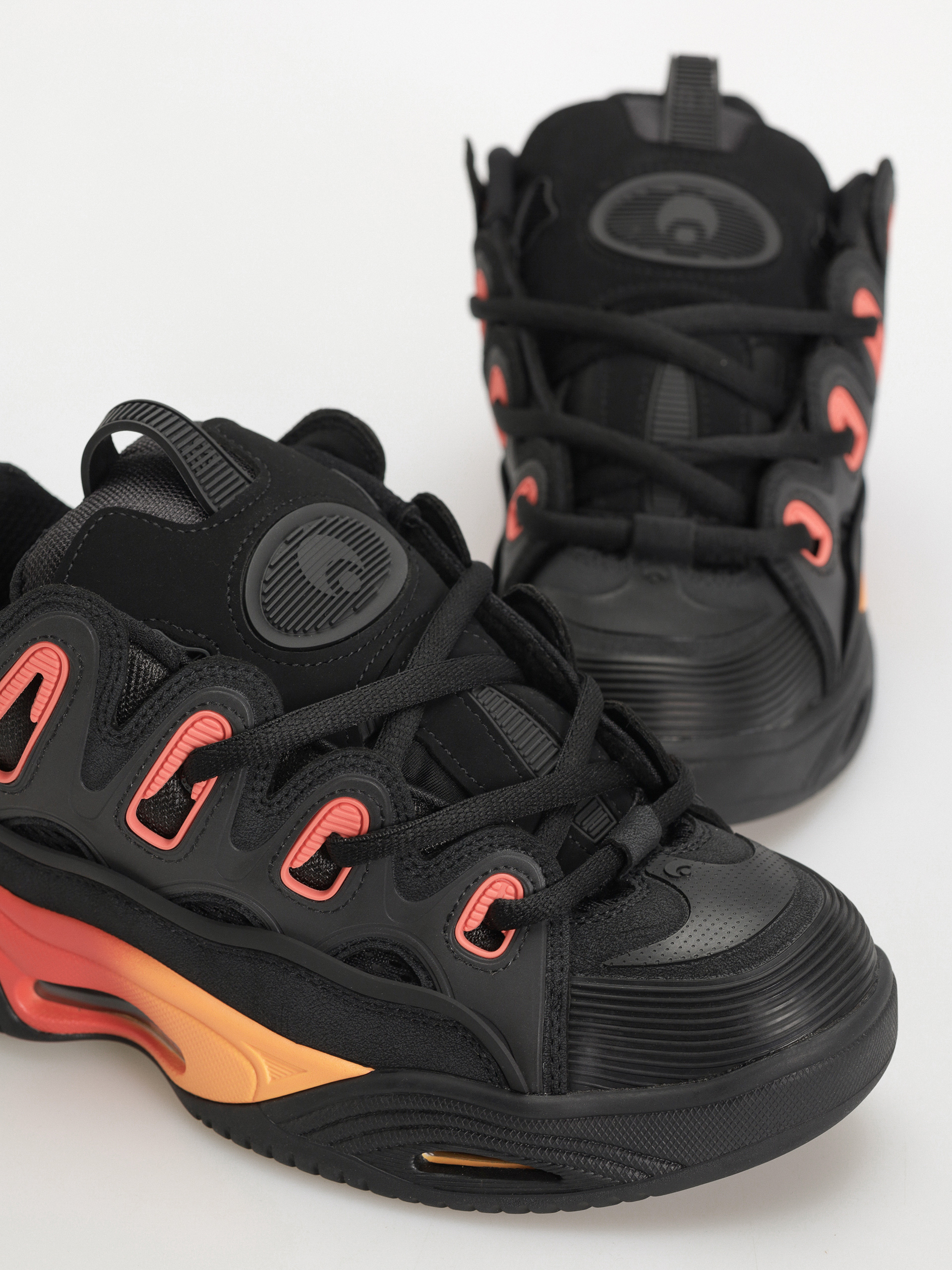 Pantofi Osiris D3 2001 (black/orange/black)