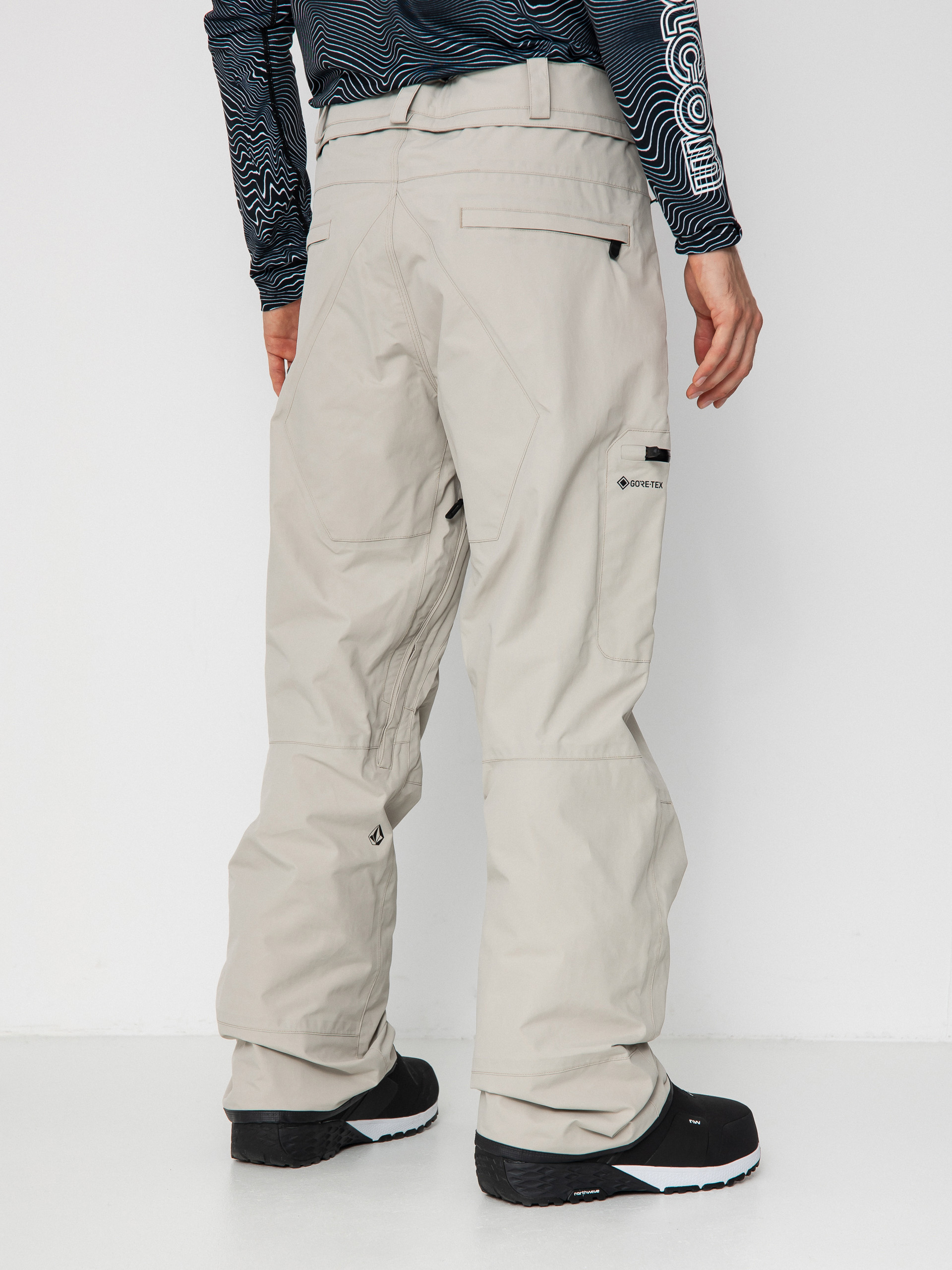Pentru bărbați Pantaloni pentru snowboard Volcom L Gore Tex (stone)