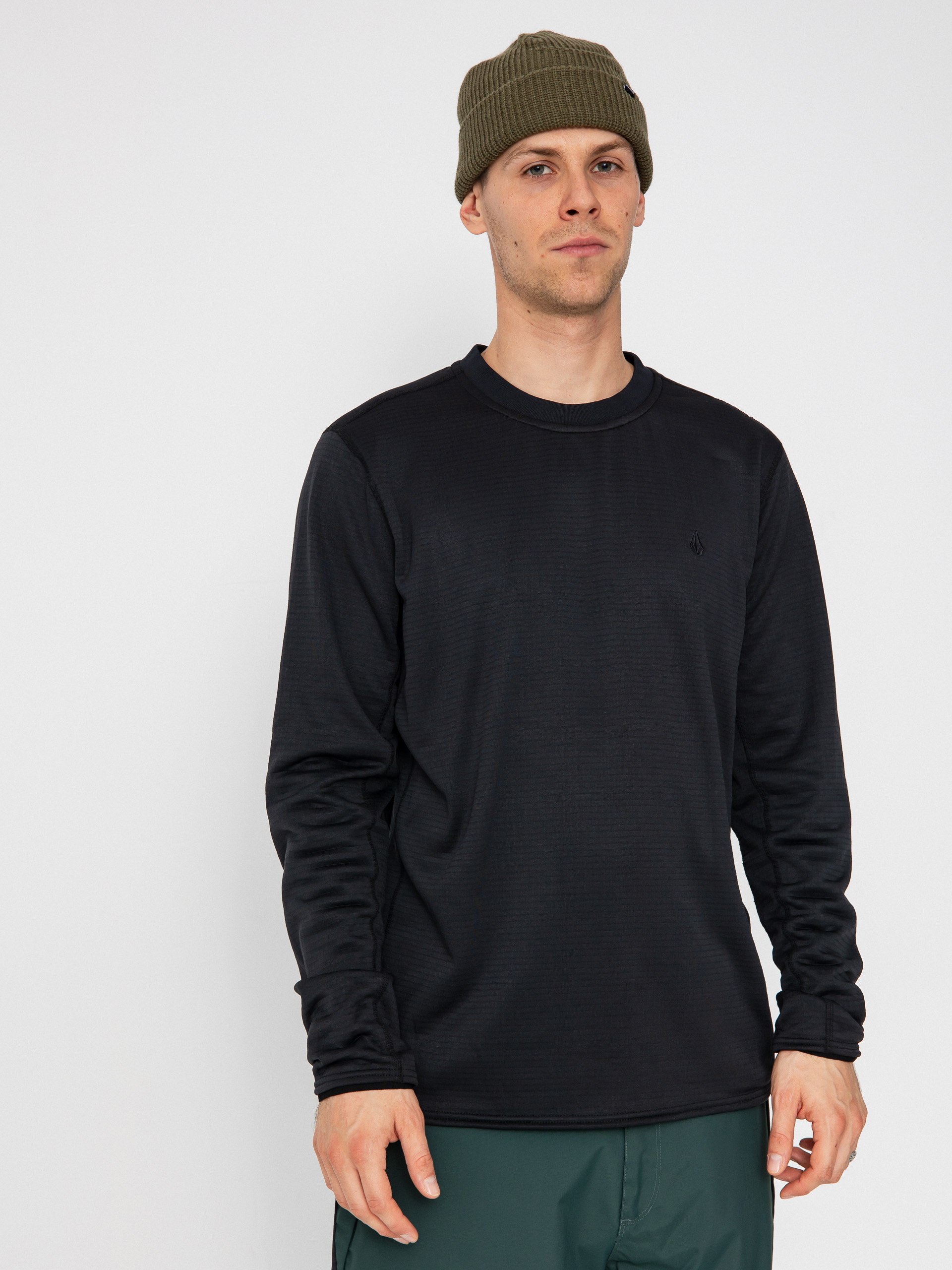 Hanorac termic Volcom Gridlock Crew (black)