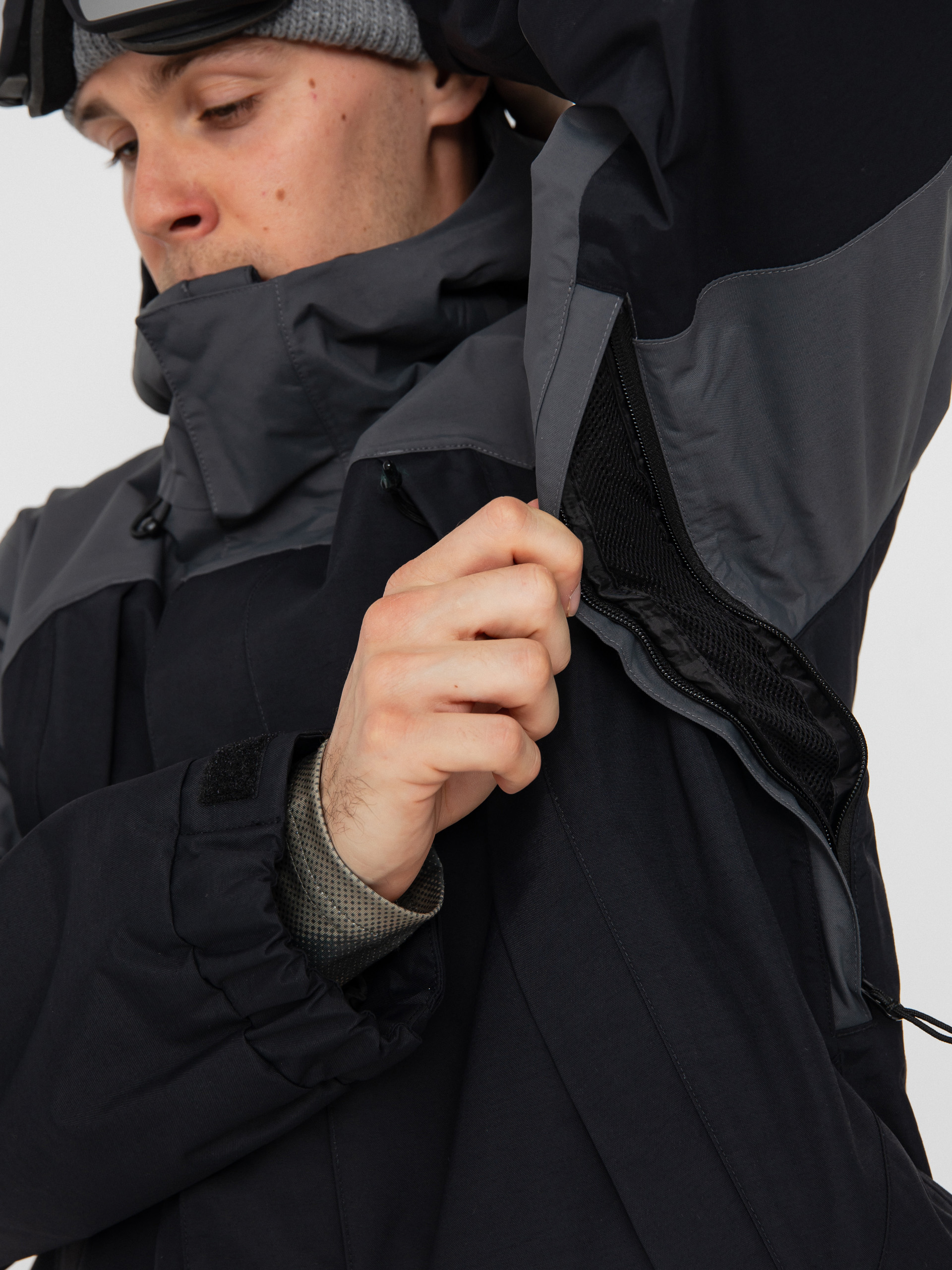 Pentru bărbați Geacă de snowboard Vans Mte Hellbound (black/asphalt)