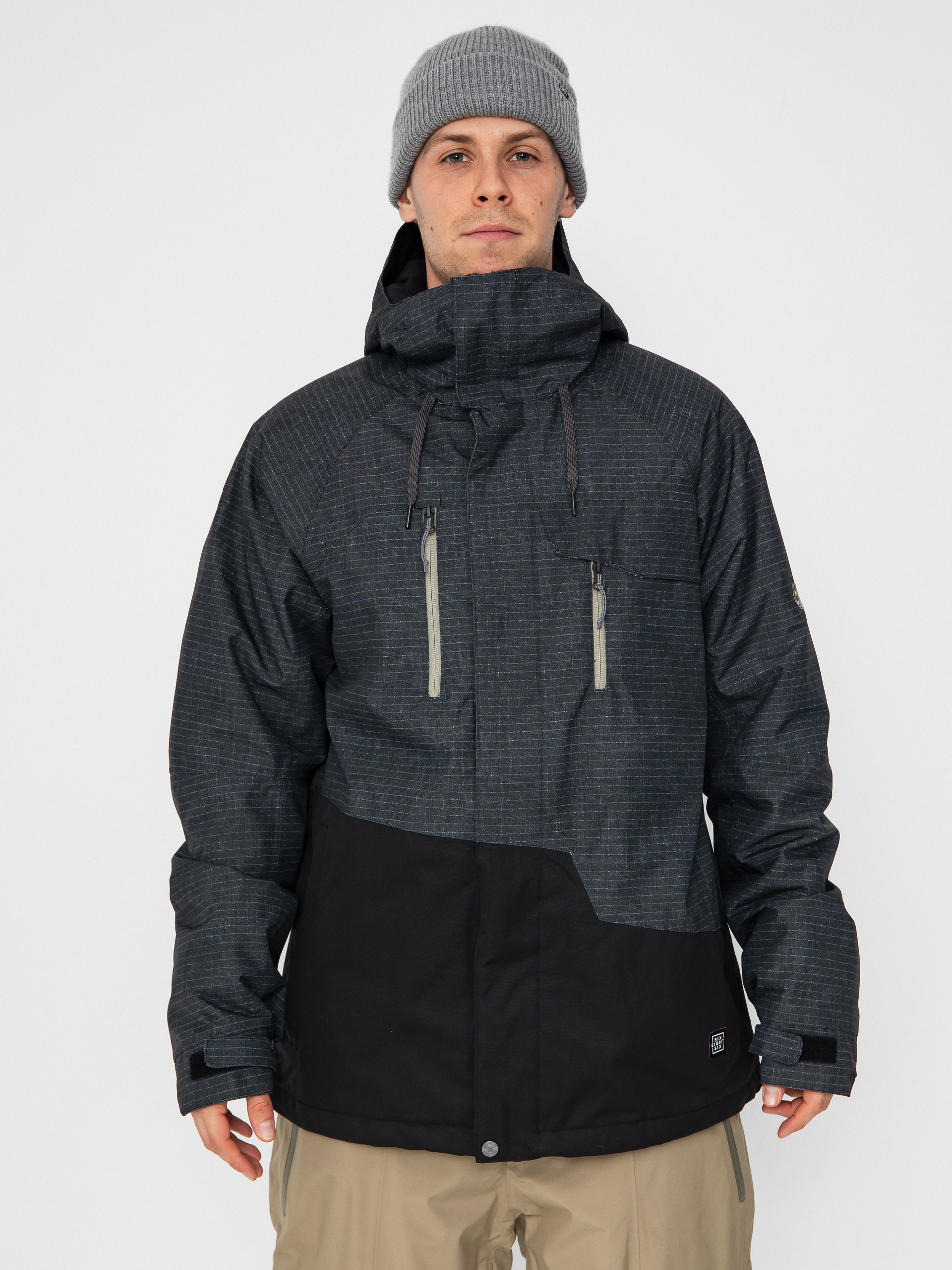 Geacu0103 de snowboard 686 Geo Insulated (black ripstop colorblock)