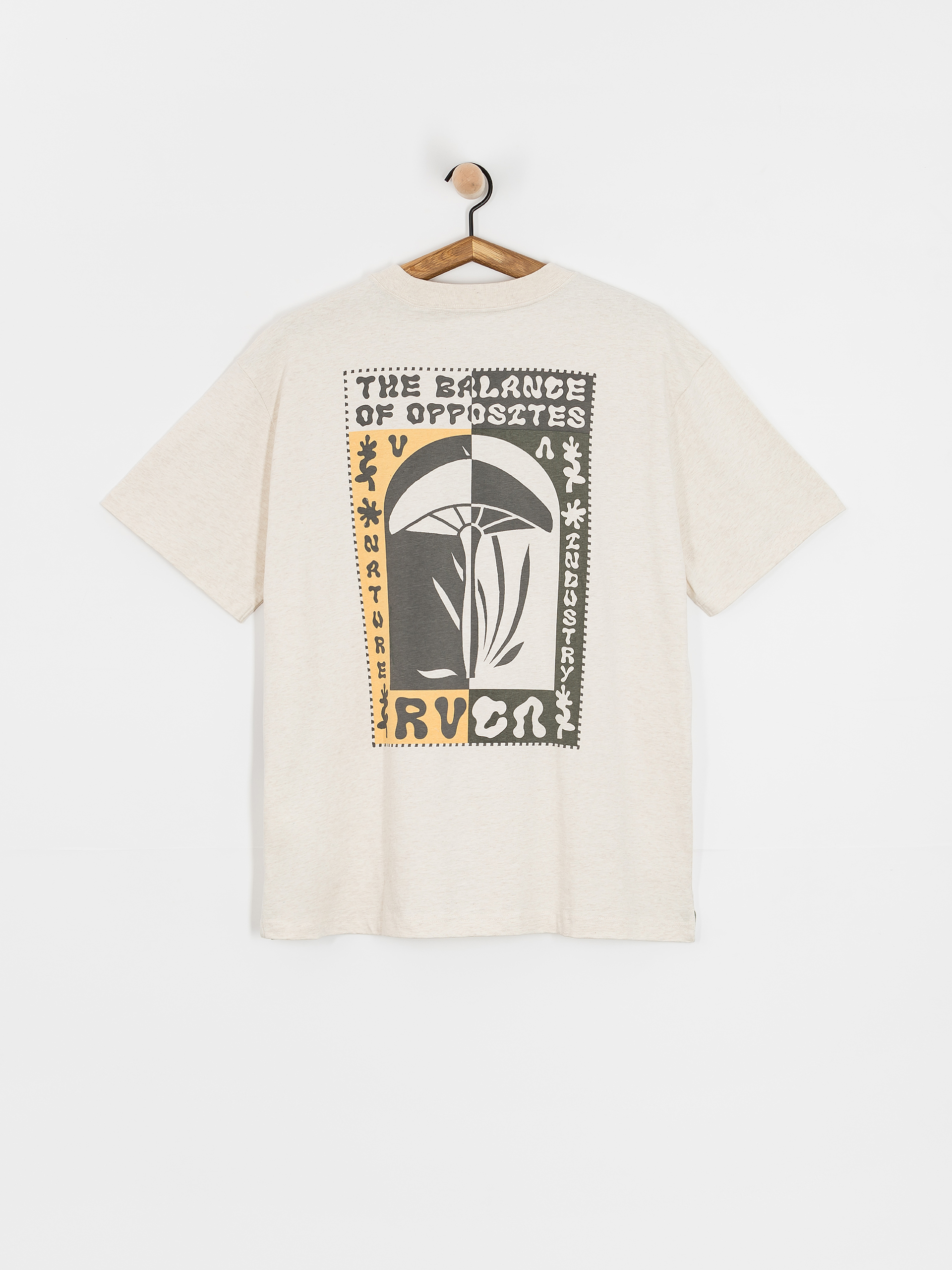 Tricou RVCA Decoshroom (oatmeal heather)