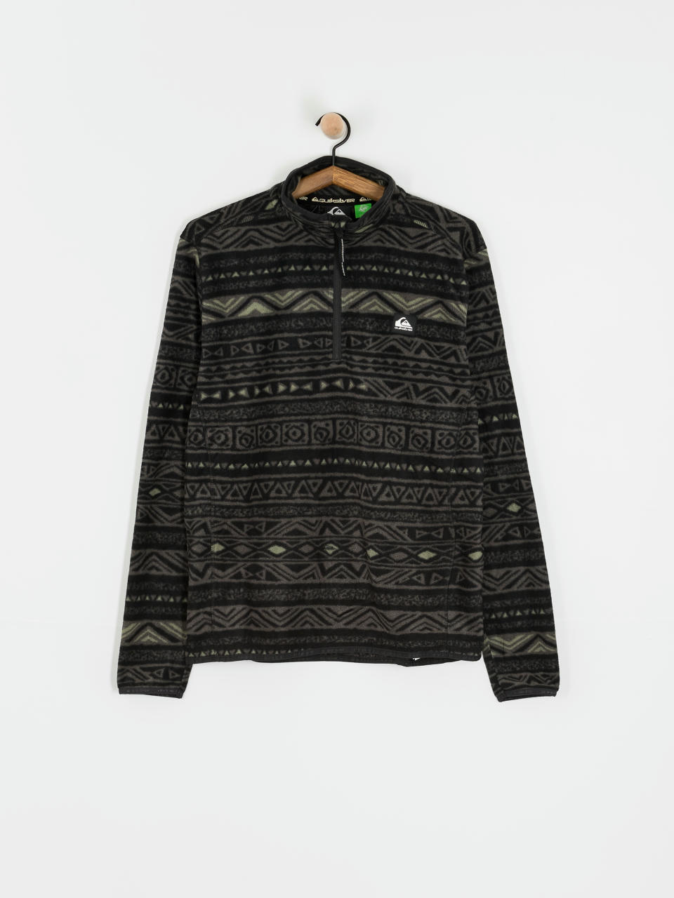 Hanorac din fleece Quiksilver Aker (tribal heritage blk)