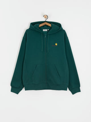 Hanorac cu glugă Carhartt WIP American Script ZHD (malachite)