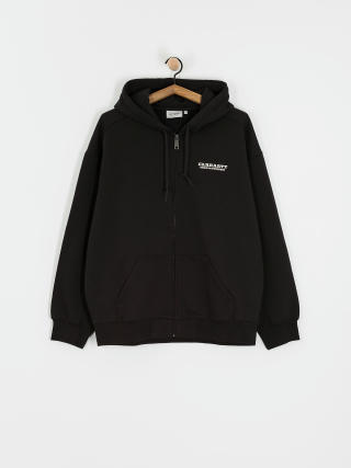 Hanorac cu glugă Carhartt WIP Runaway ZHD (black/wax)