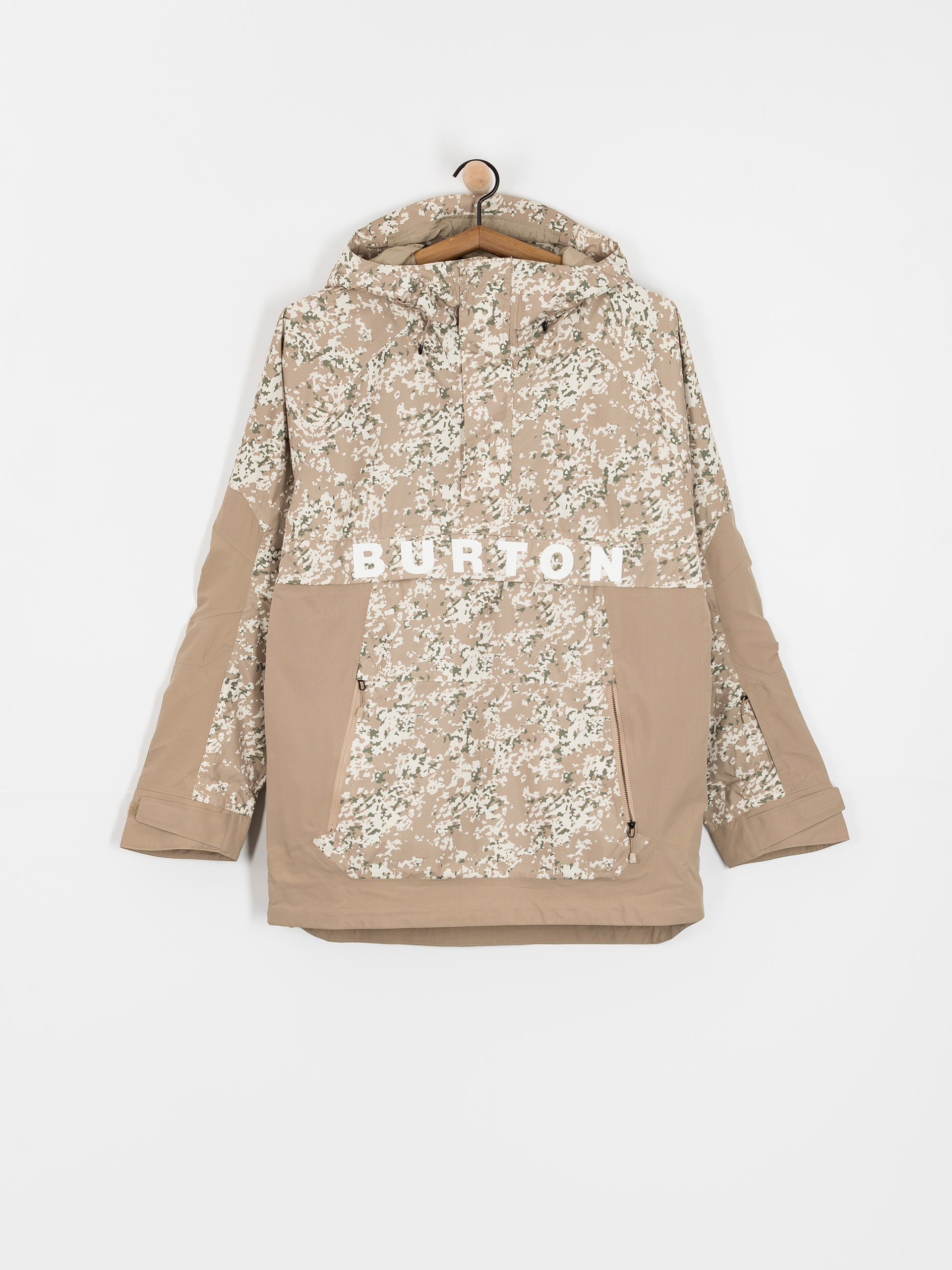 Pentru bărbați Geacă de snowboard Burton Frostner Anorak (snowfall camo/summit taupe)