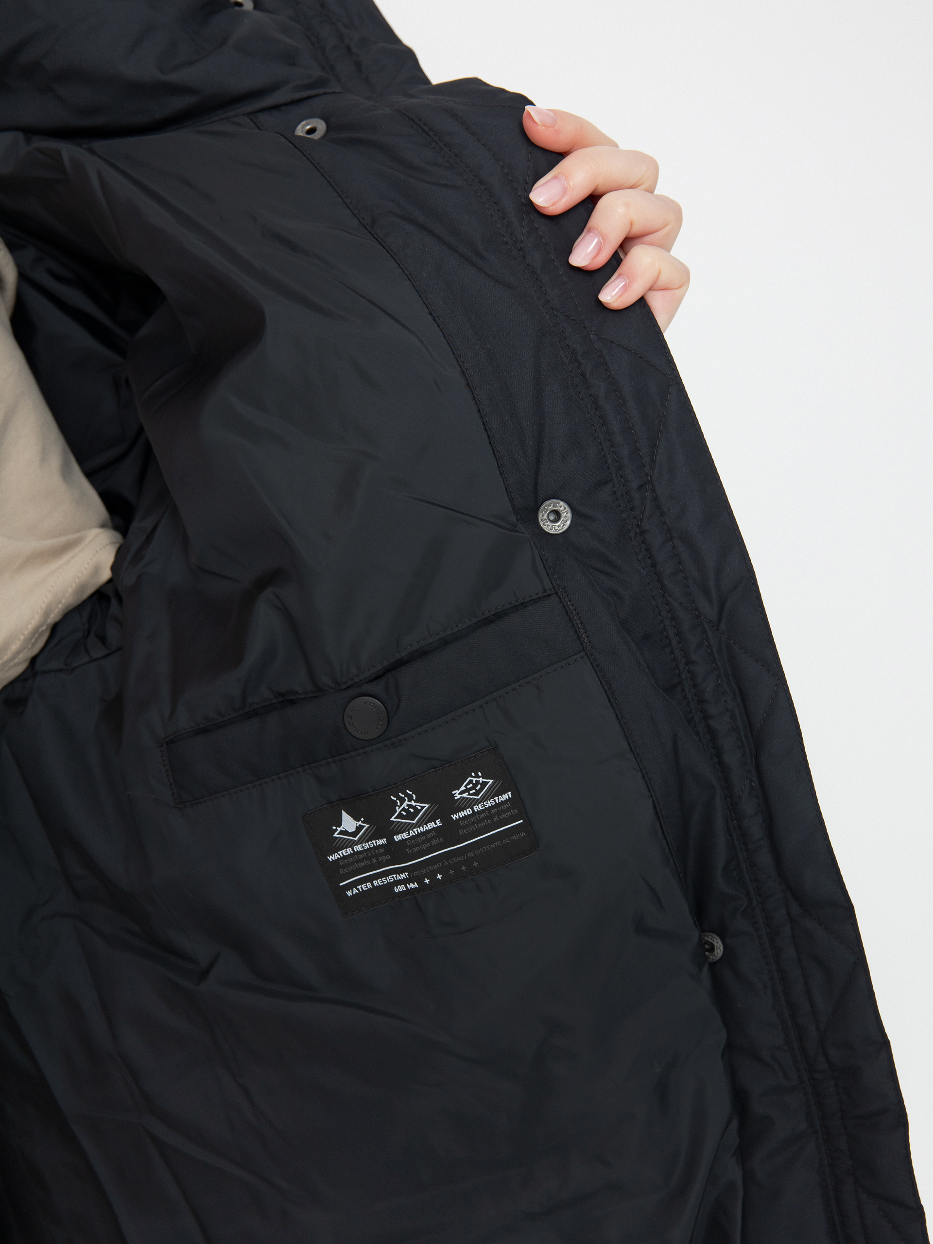 Geacă Volcom Alldaylong Puff Wmn (black)