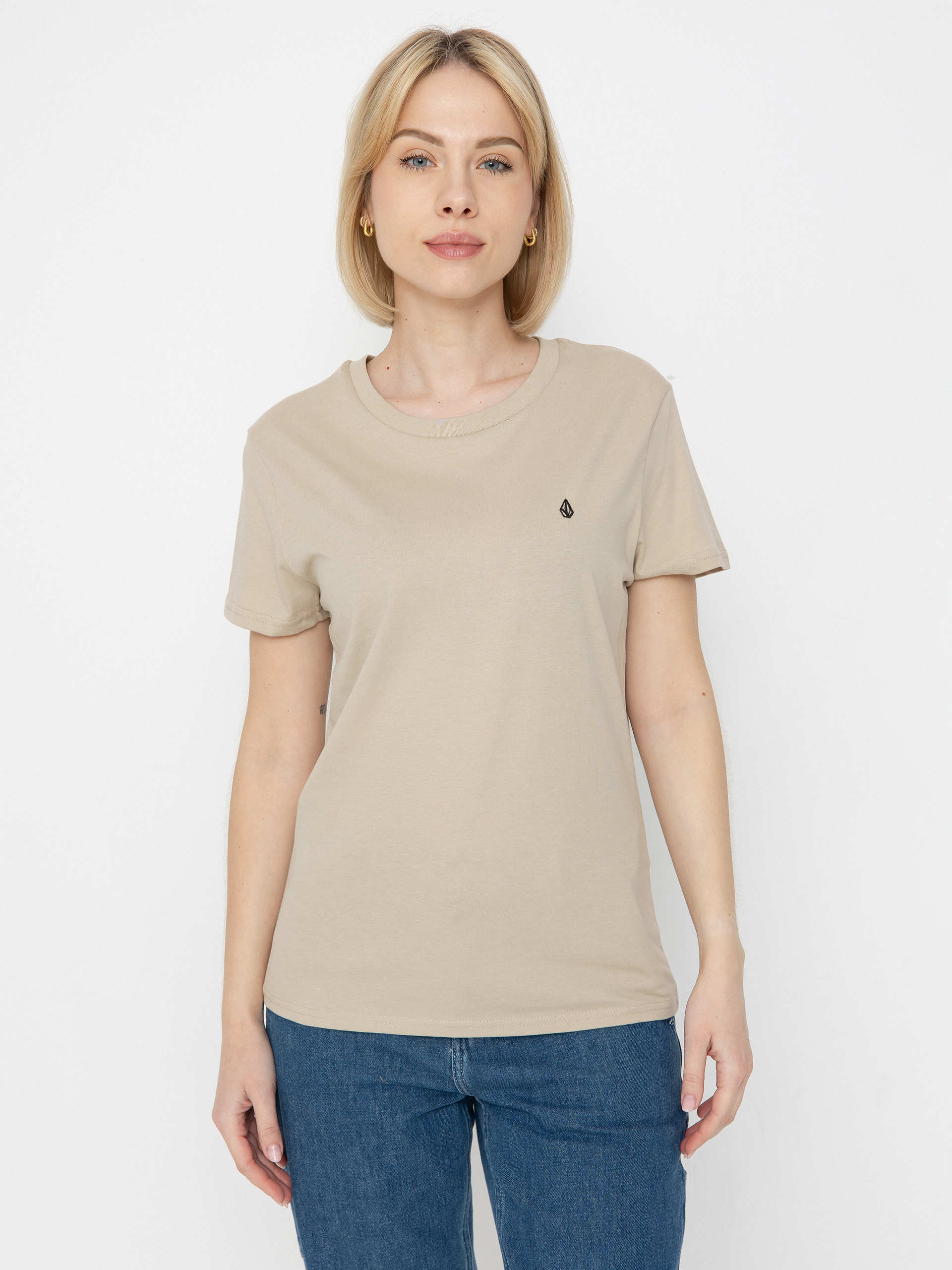 Tricou Volcom Stone Blanks Wmn (light khaki)