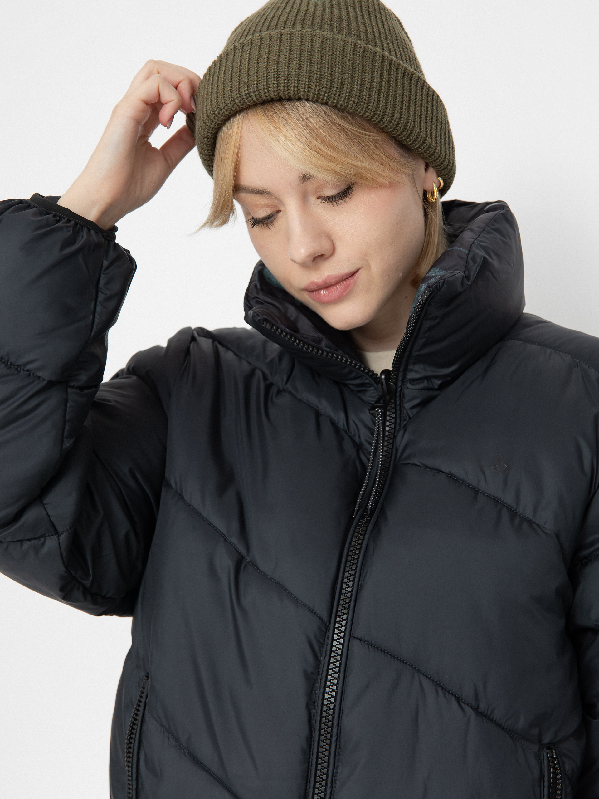 Geacă Volcom Stone Sense Reversible Puff Wmn (black)