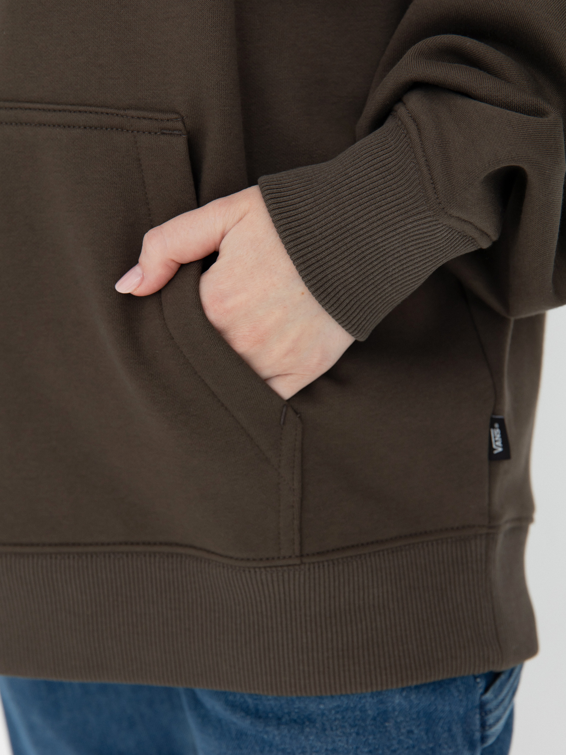 Hanorac cu glugă Vans Harmonious Os HD Wmn (turkish coffee)