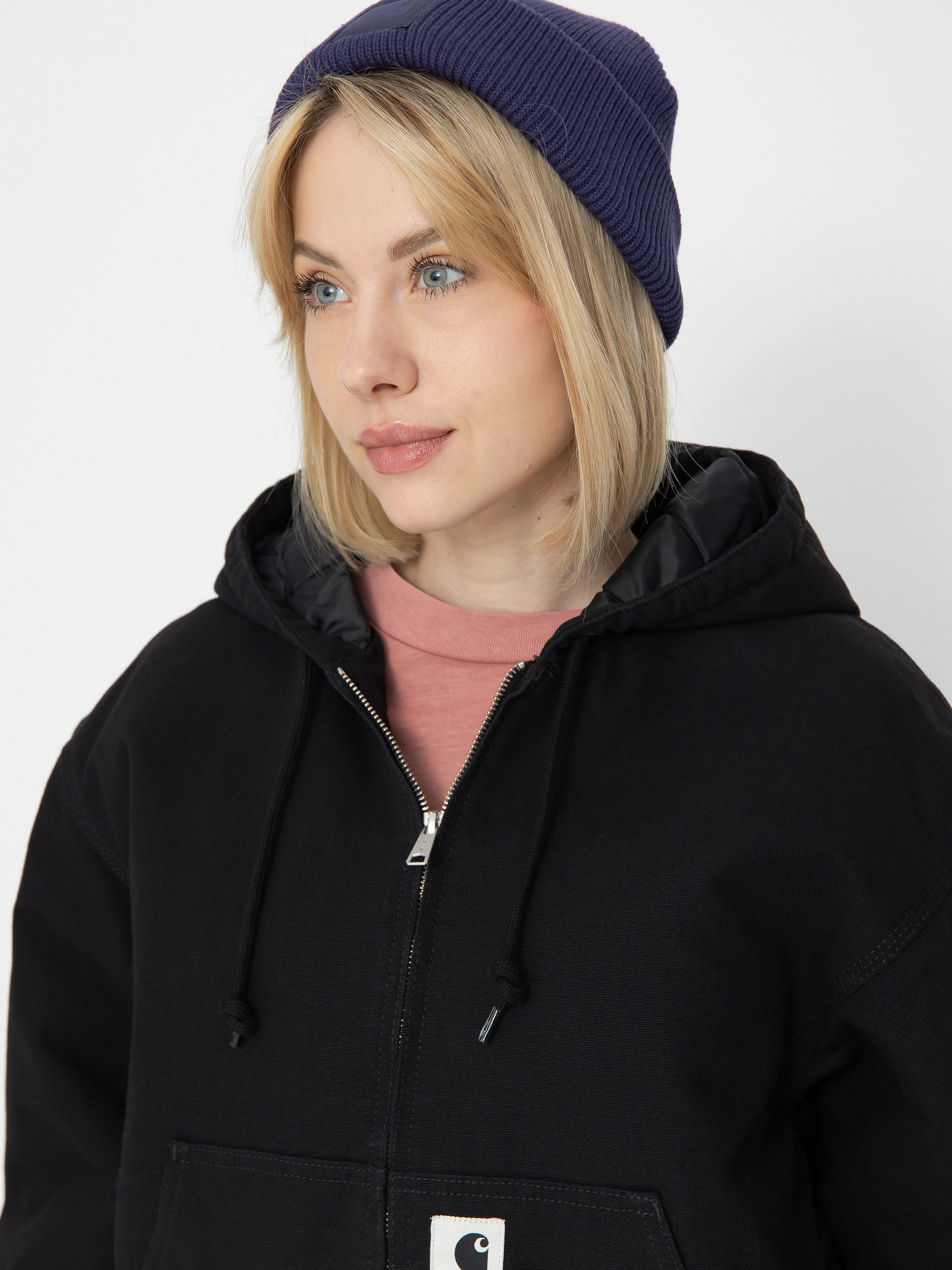 Geacă Carhartt WIP OG Active Wmn (black rinsed canvas)