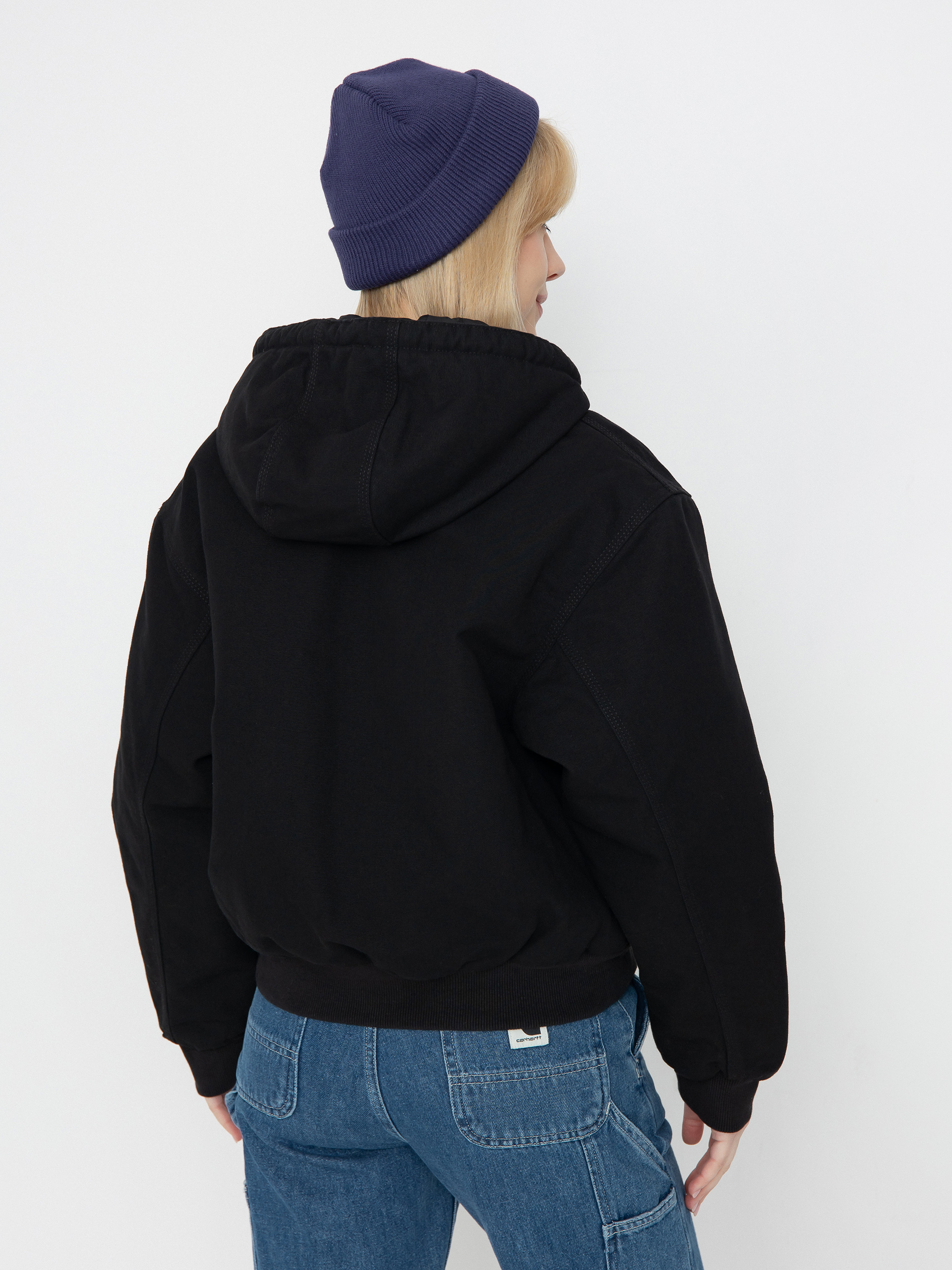 Geacă Carhartt WIP OG Active Wmn (black rinsed canvas)